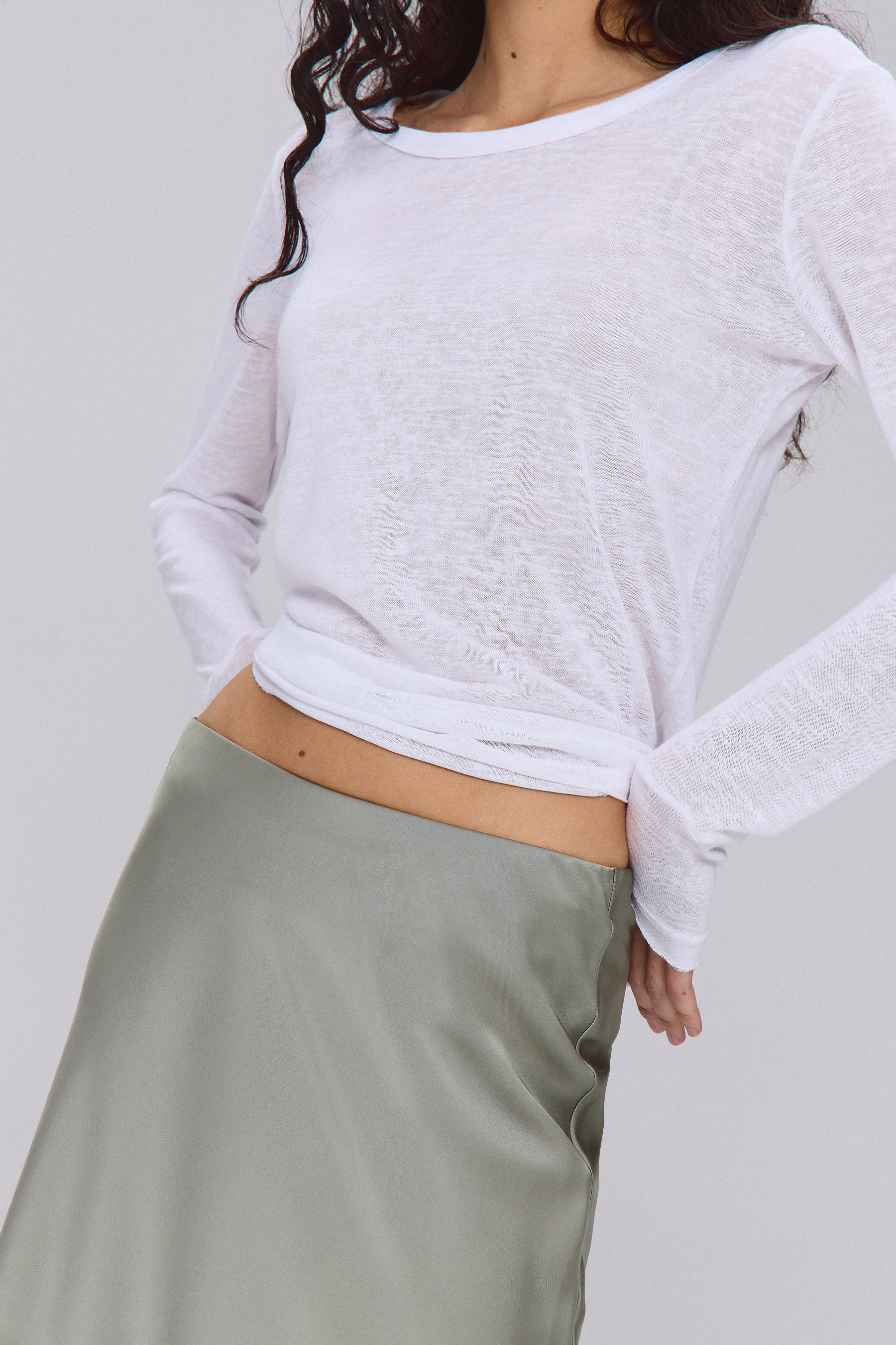 חצאית מקסי עם גומי