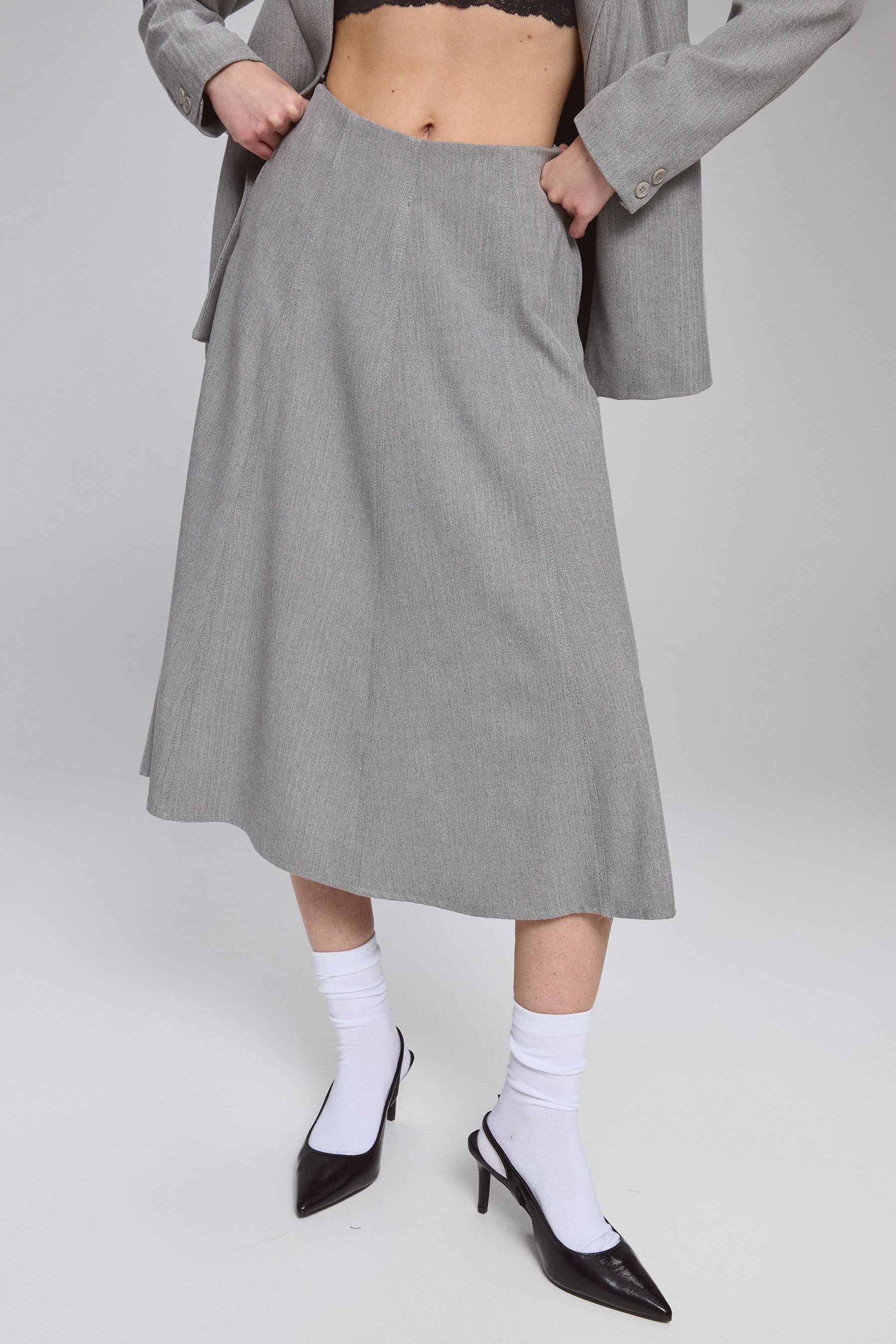 חצאית חתכים סט