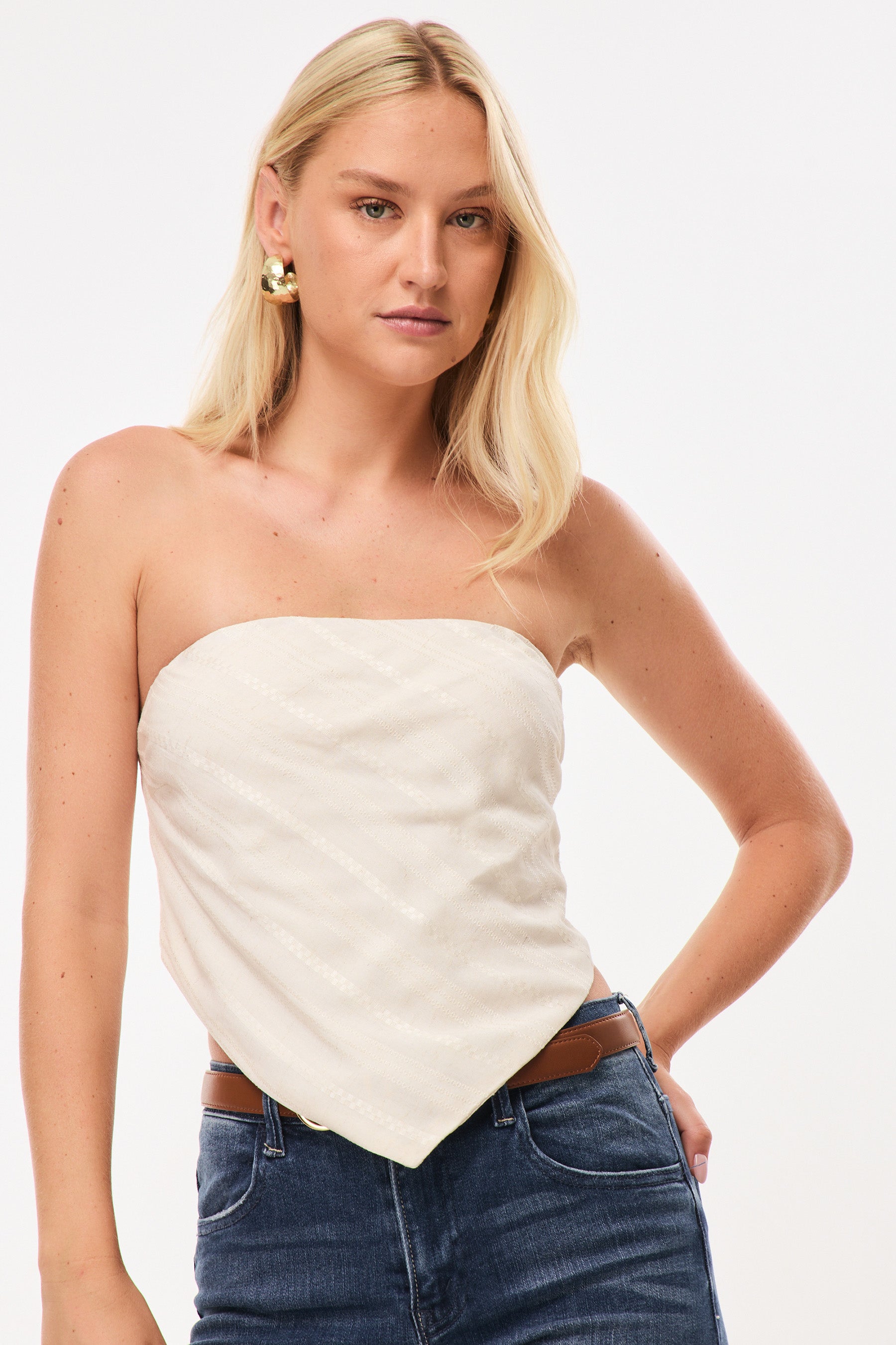 טופ מטפחת טקסטורה