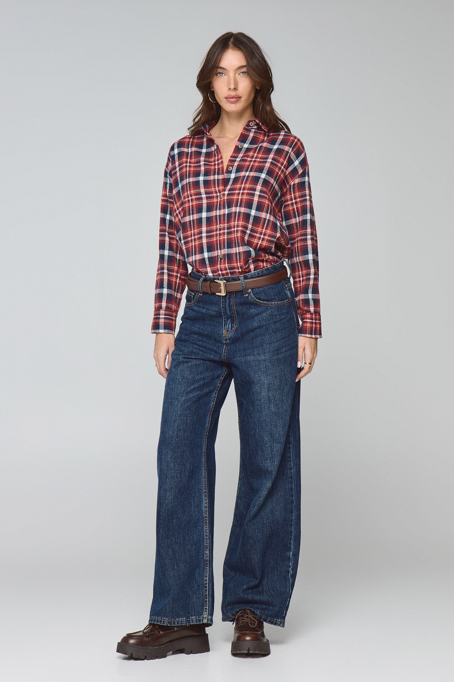 חולצת משובצת מיילי