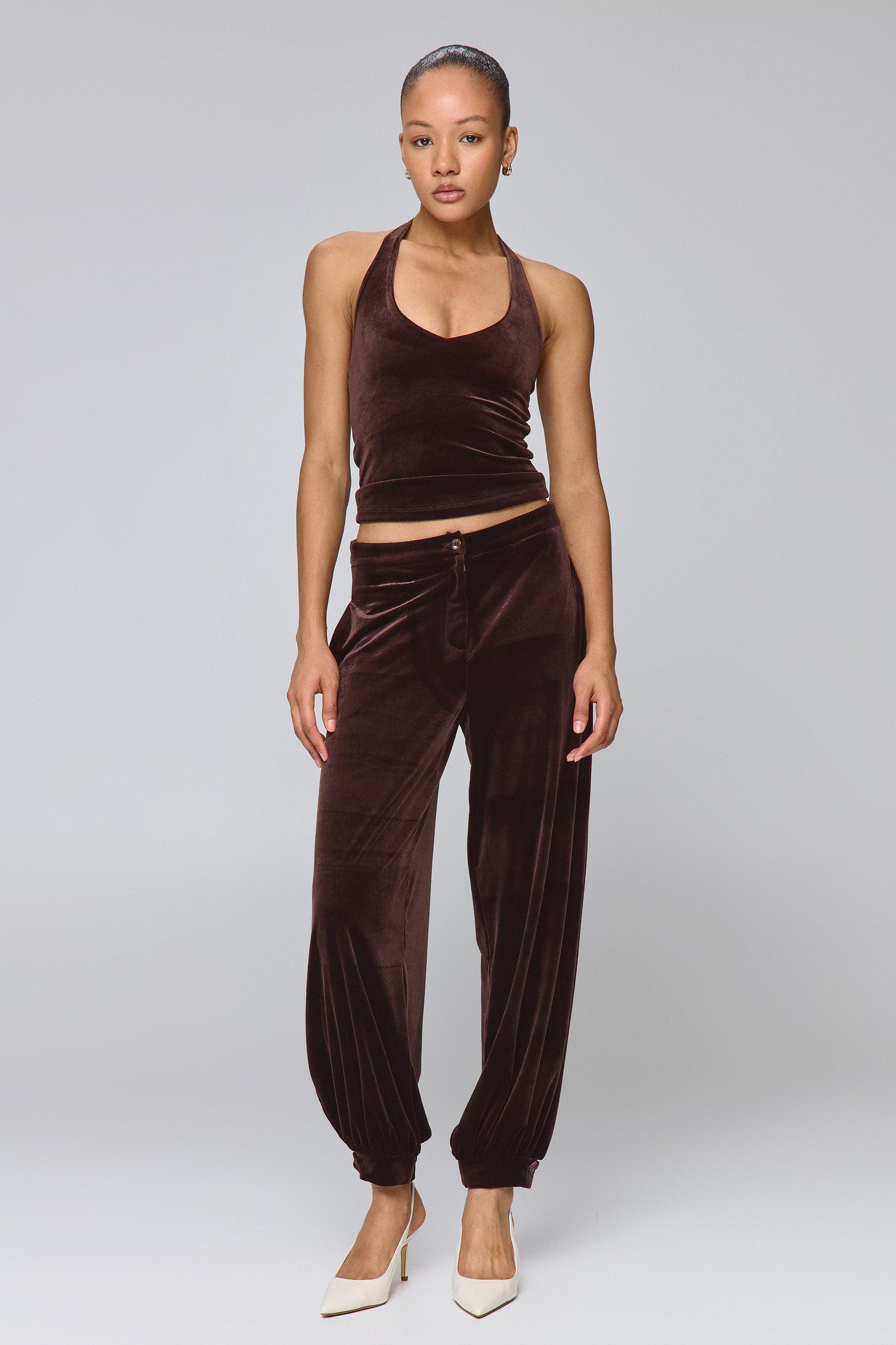 מכנסי בלון קטיפה