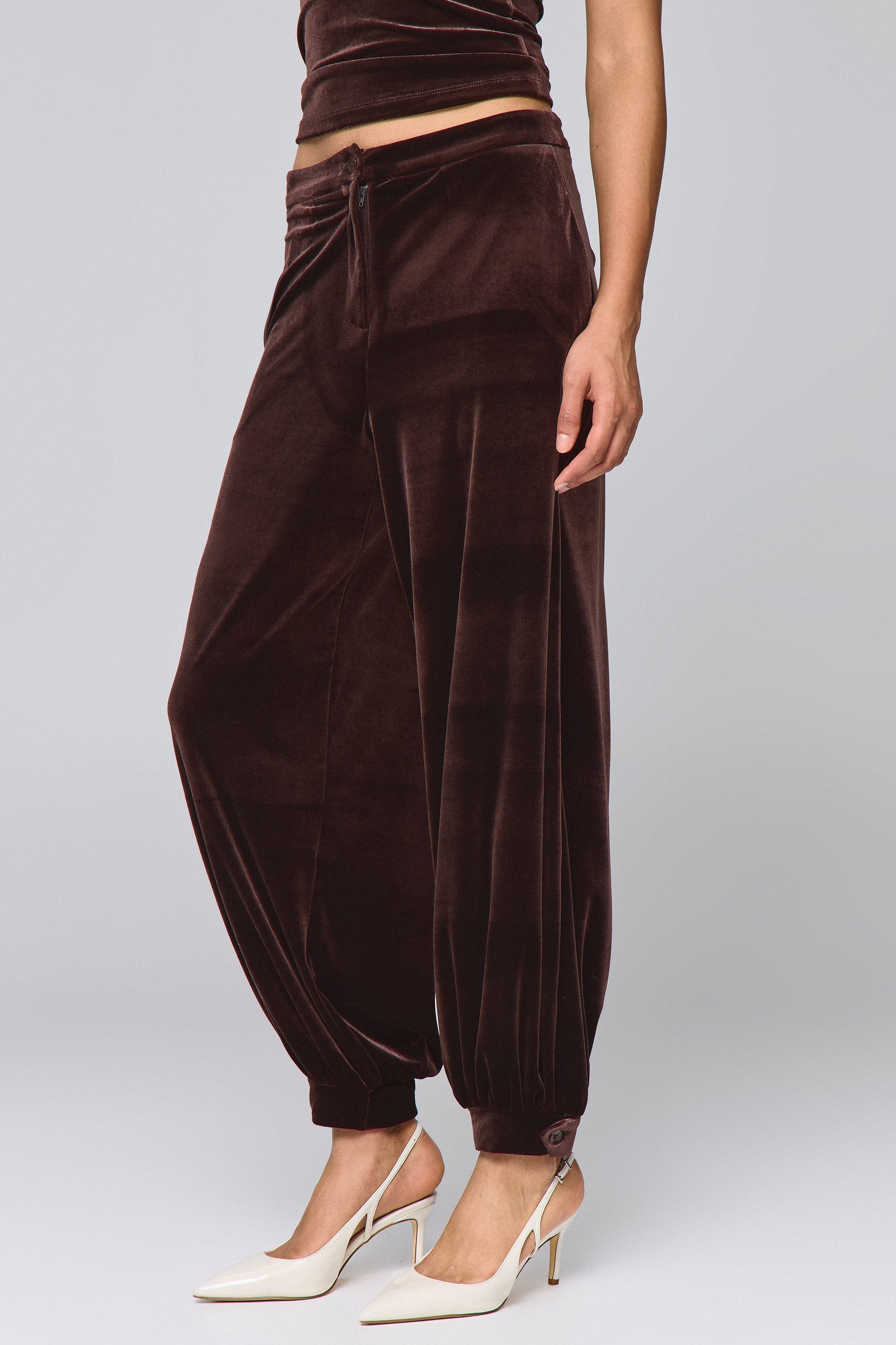 מכנסי בלון קטיפה