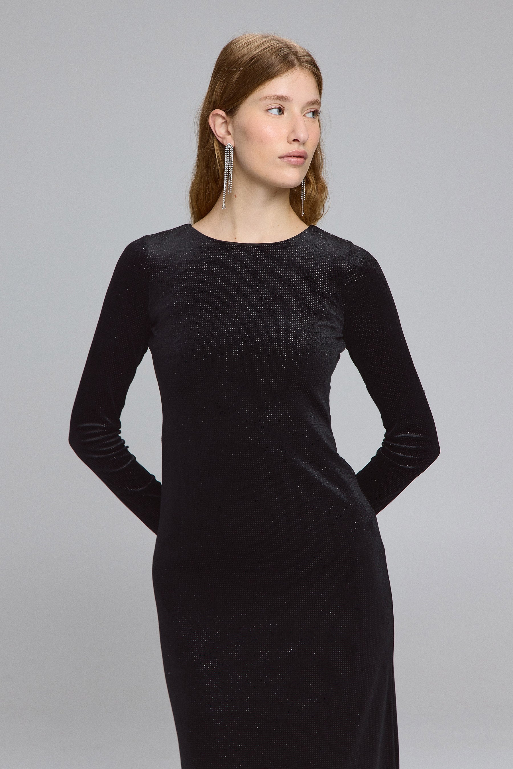 שמלת מקסי קטיפה