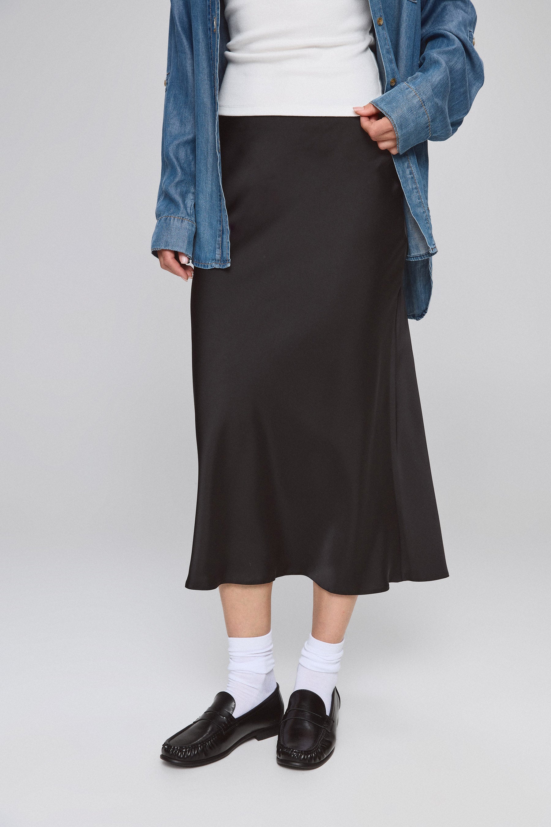 חצאית מקסי עם גומי