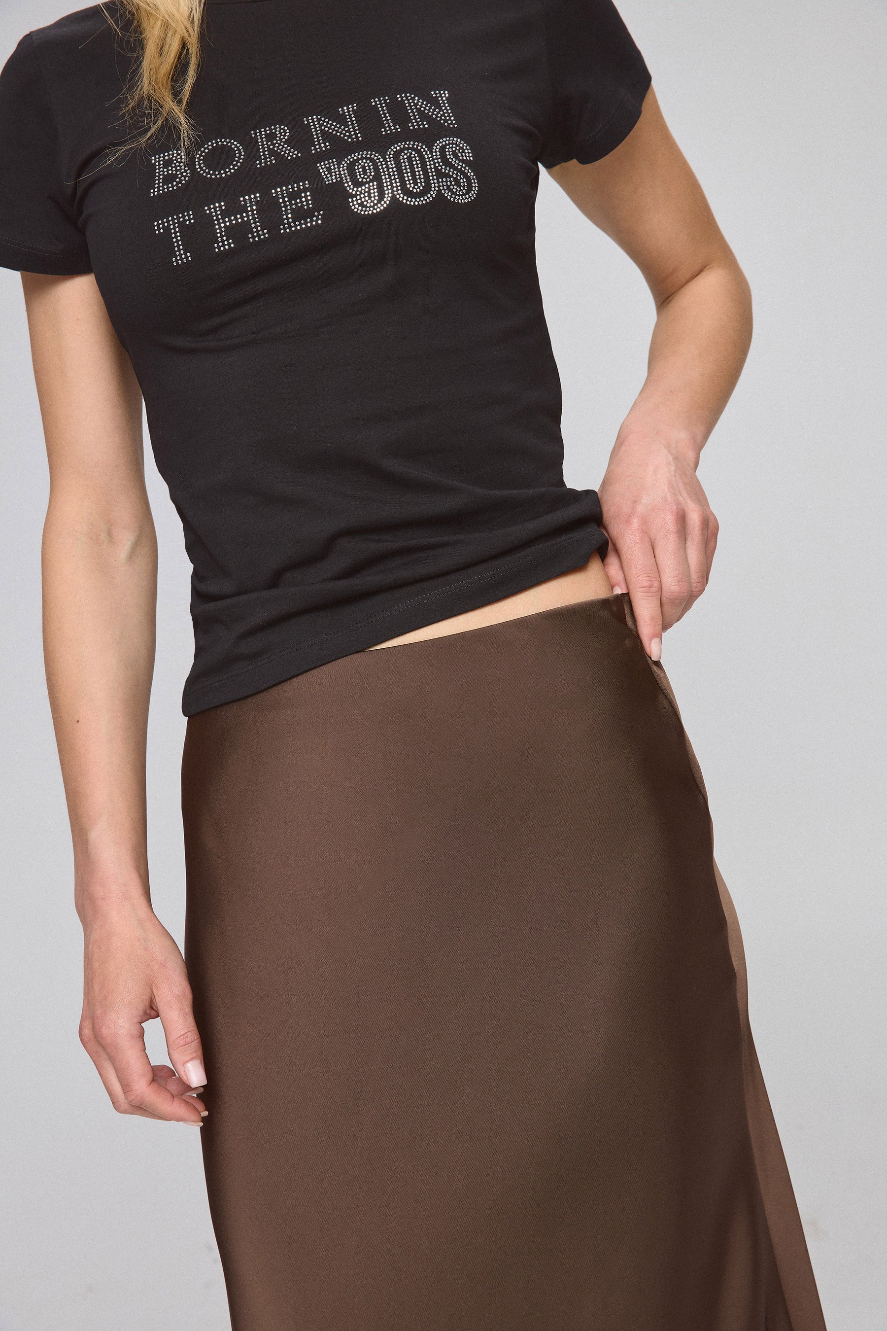 חצאית מקסי עם גומי