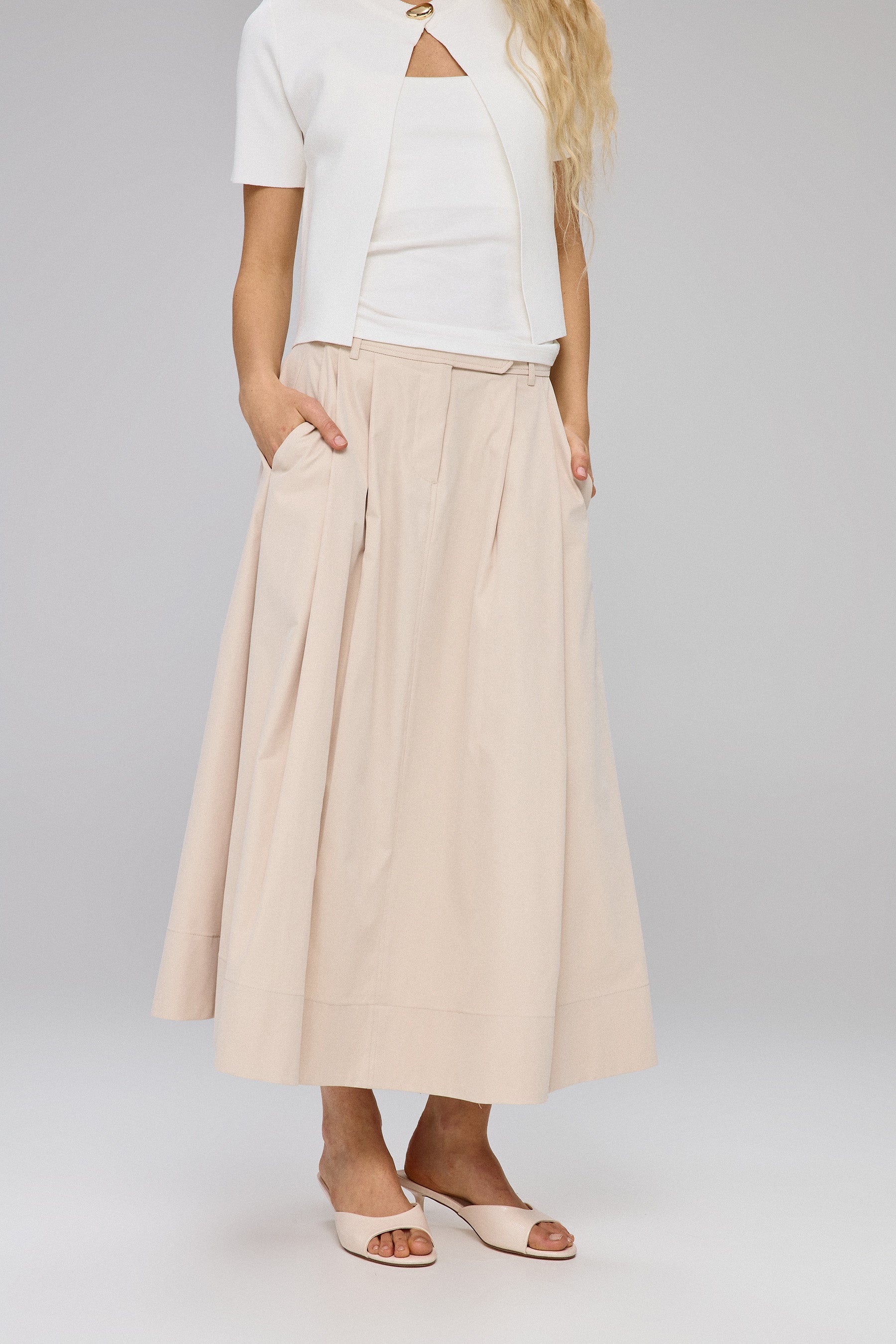 חצאית פרשוט מישל כיסים