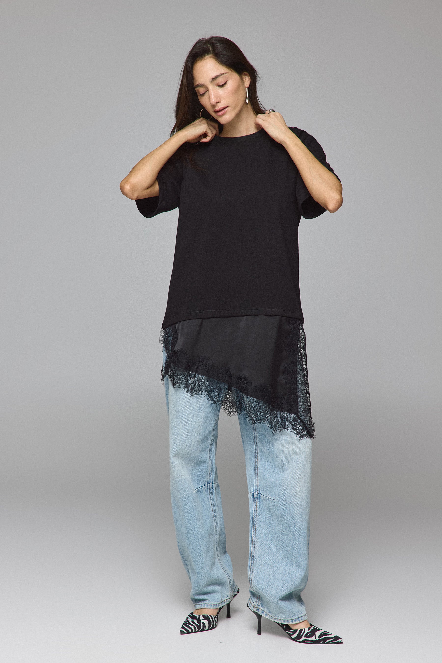 אוברסייז א-סימטרית קצרה