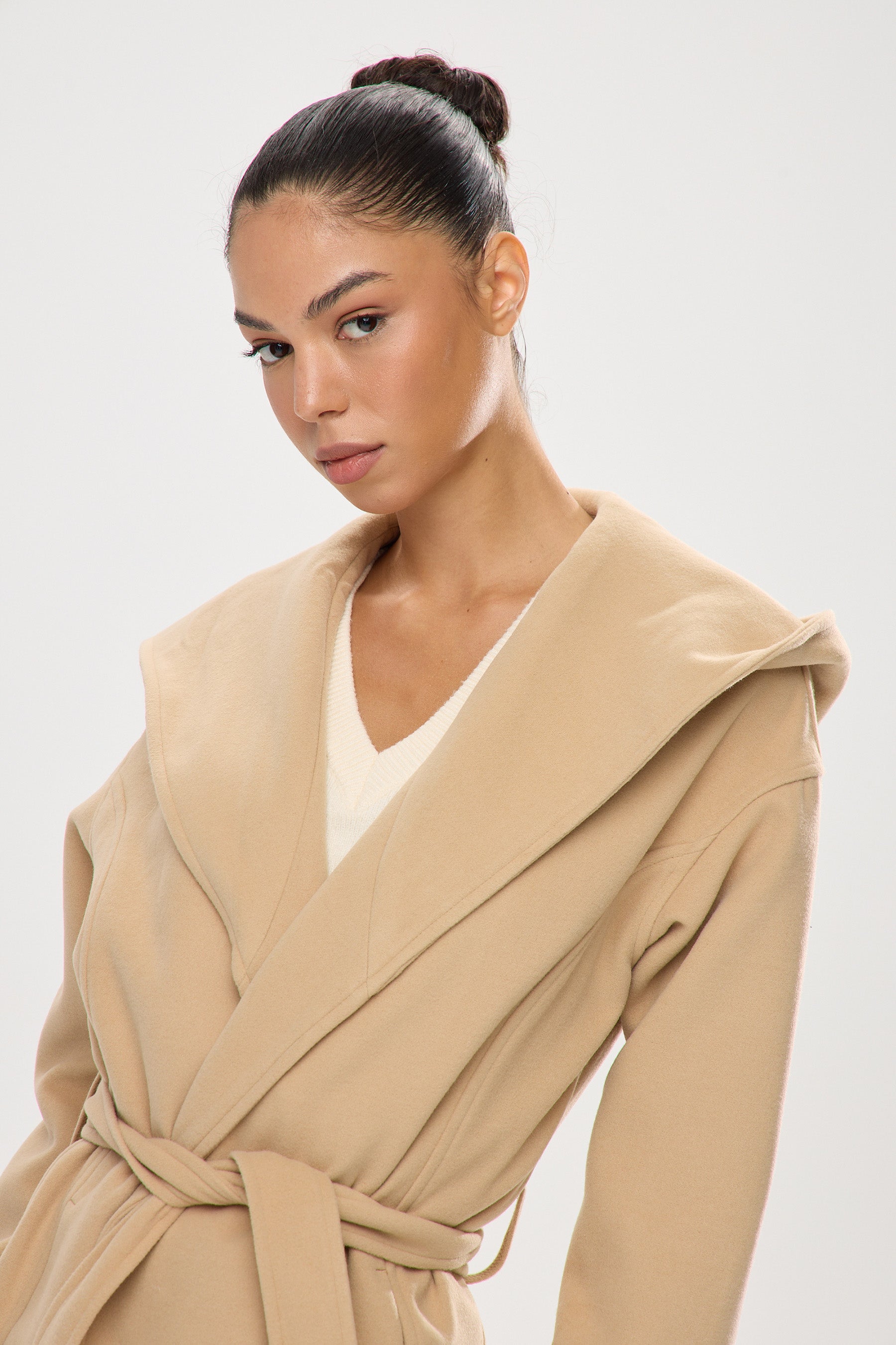 מעיל צמר צווארון שאל