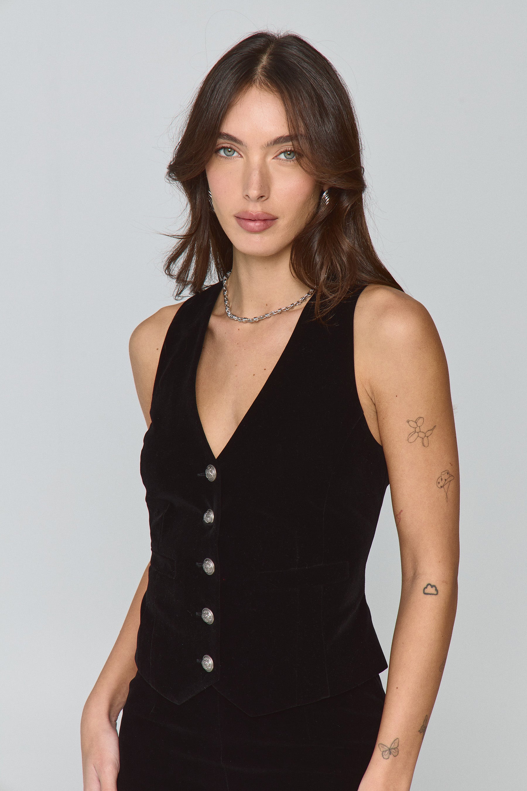 ווסט קטיפה סט