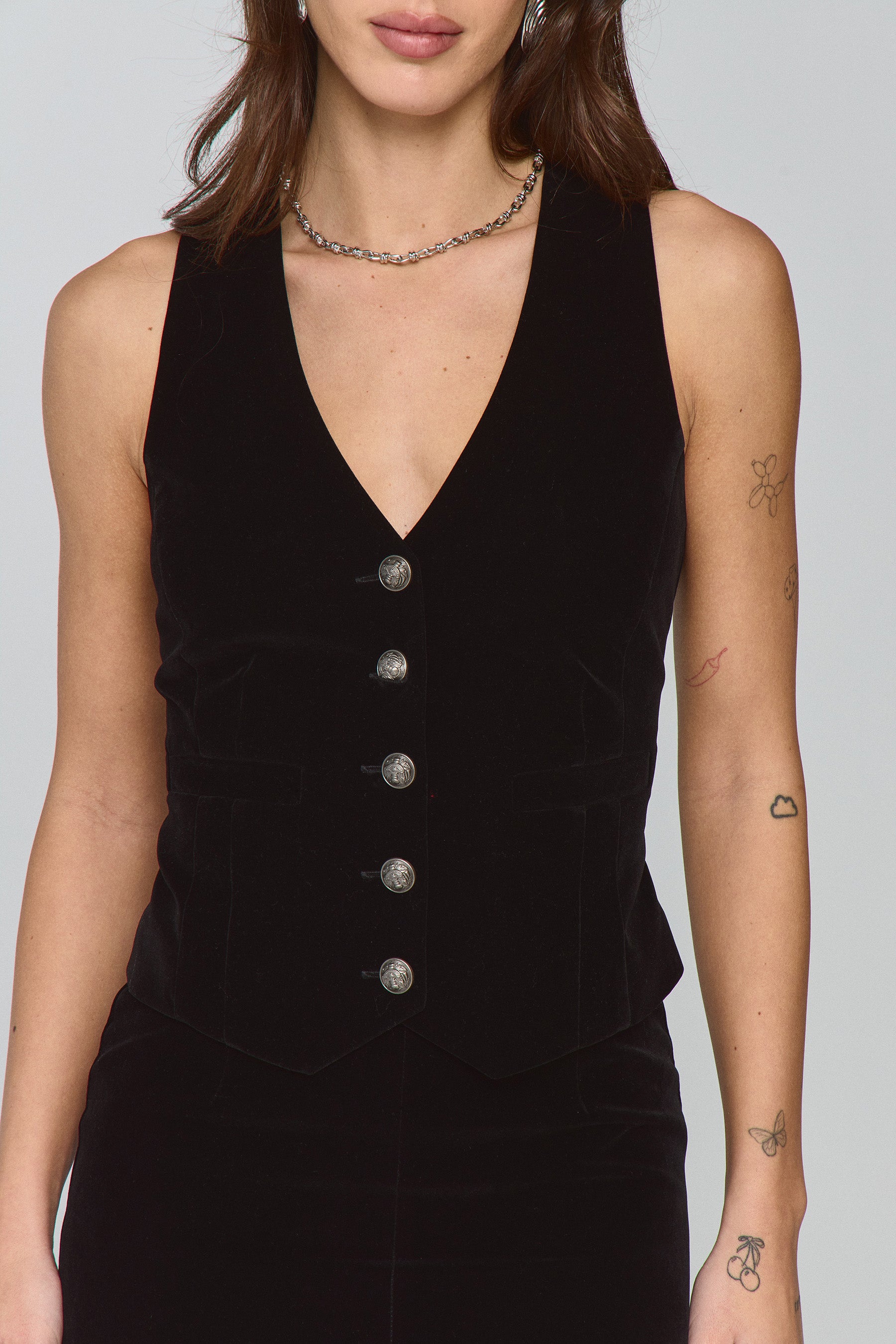 ווסט קטיפה סט