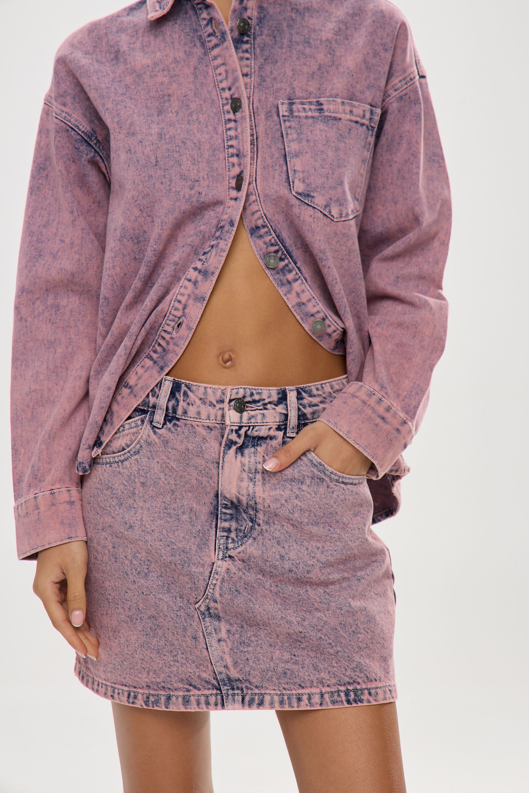 חצאית אסיד סגולה