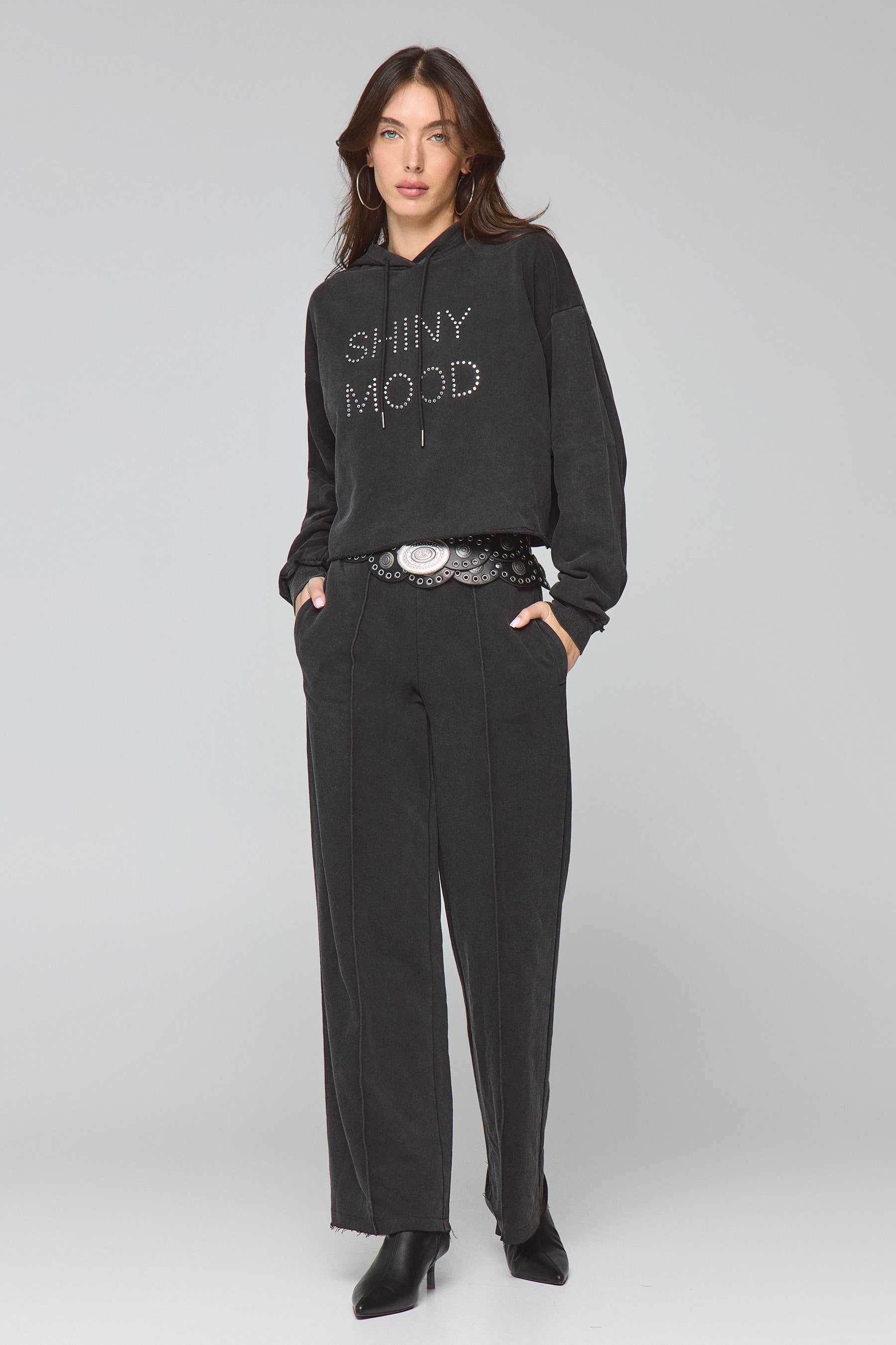 מכנס רחב שטוף