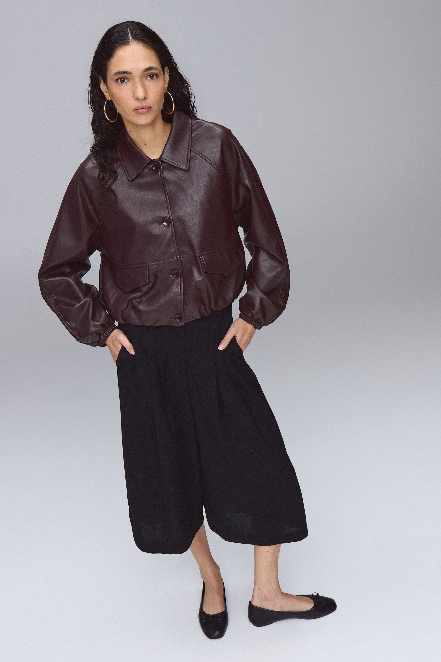 מעיל PU בלון