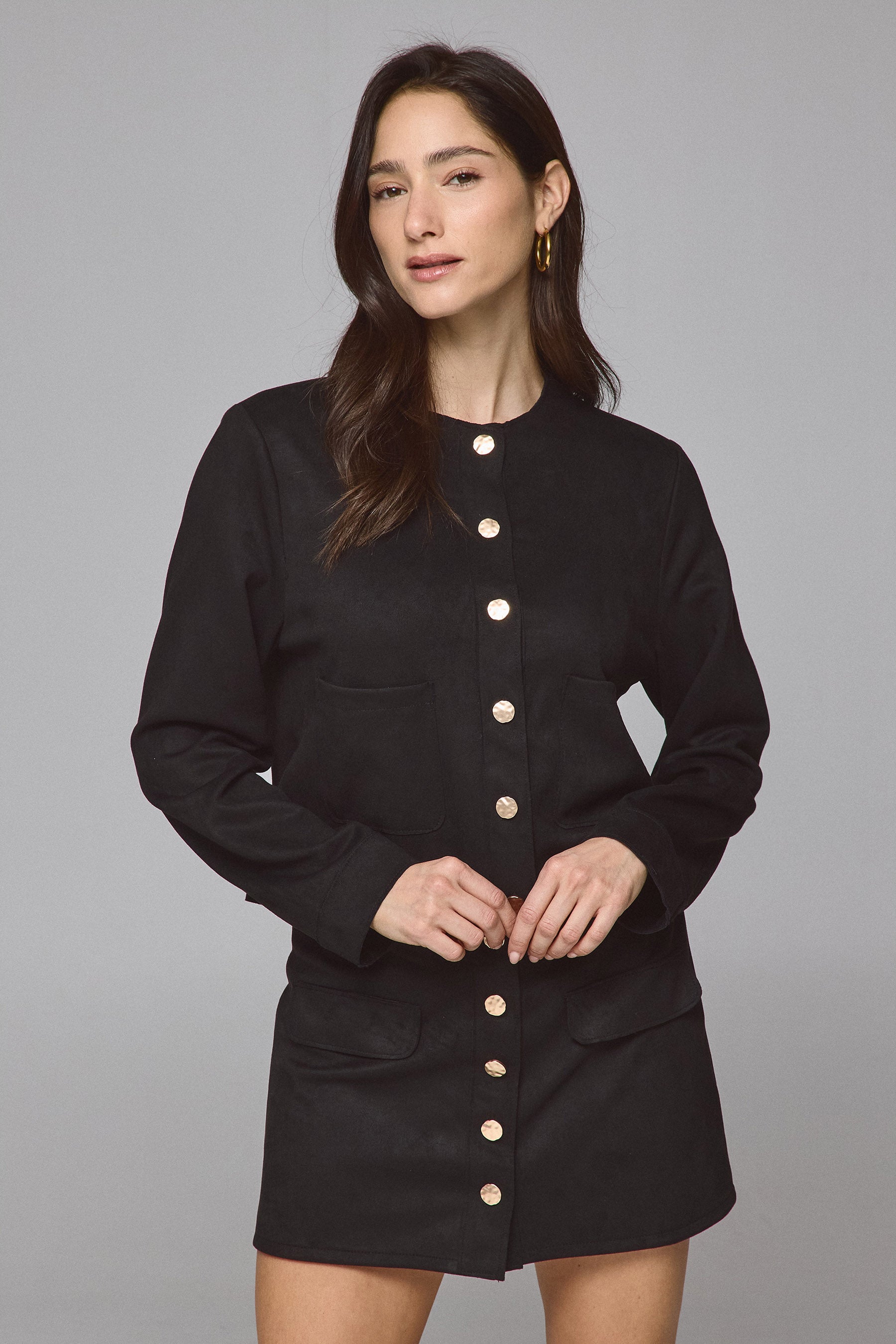 ג'קט זמש כפתורי זהב סט