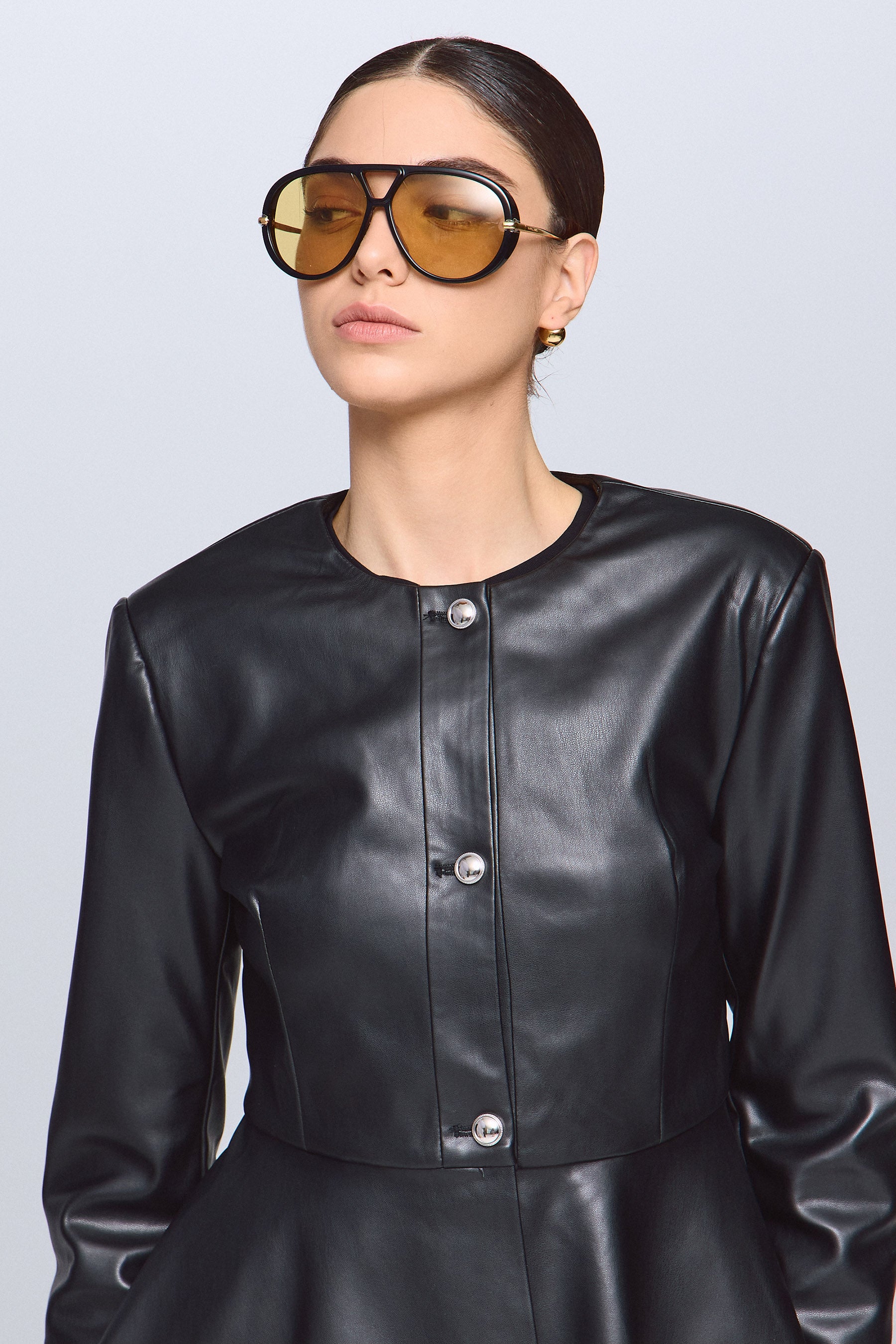 ג'קט PU פפלום