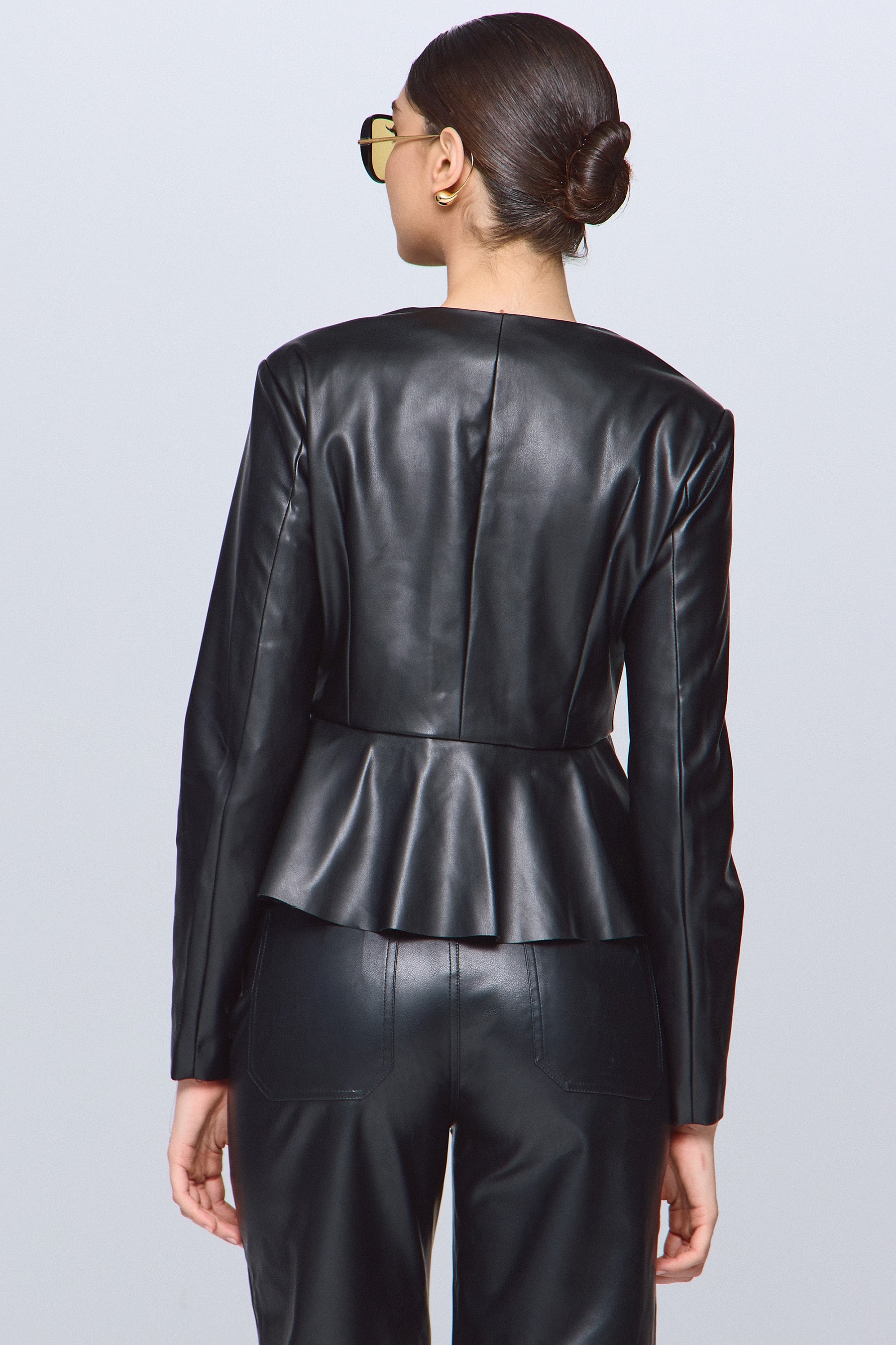 ג'קט PU פפלום