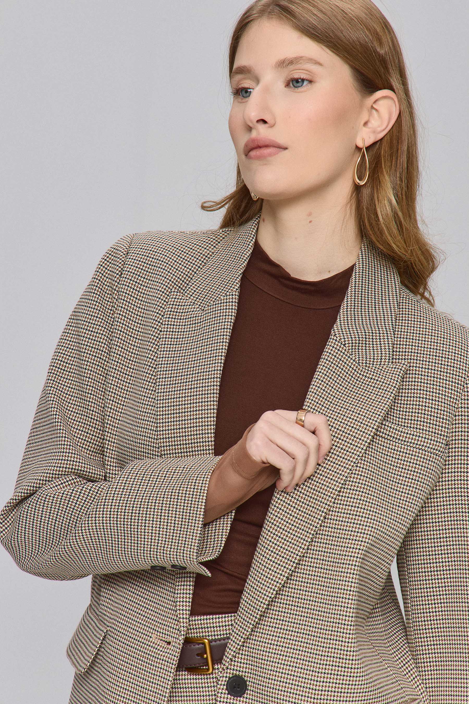 ג'קט משבצות סט