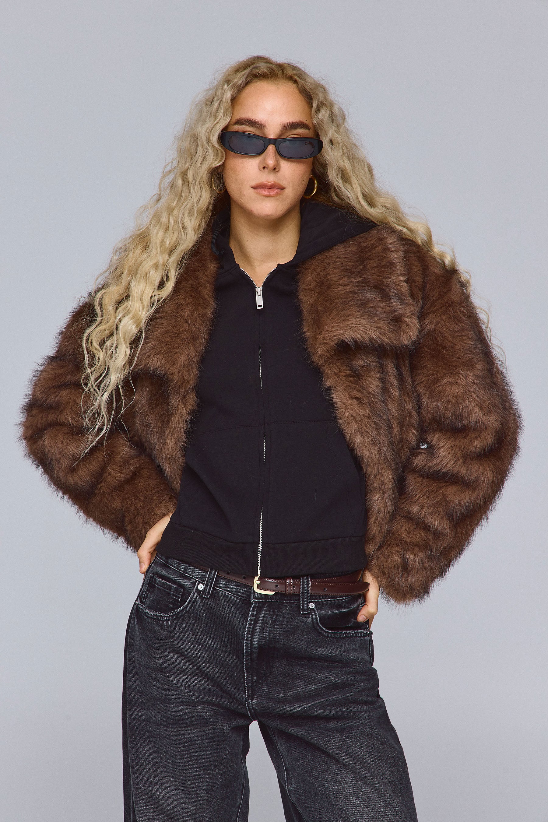 מעיל פרווה קלאסי