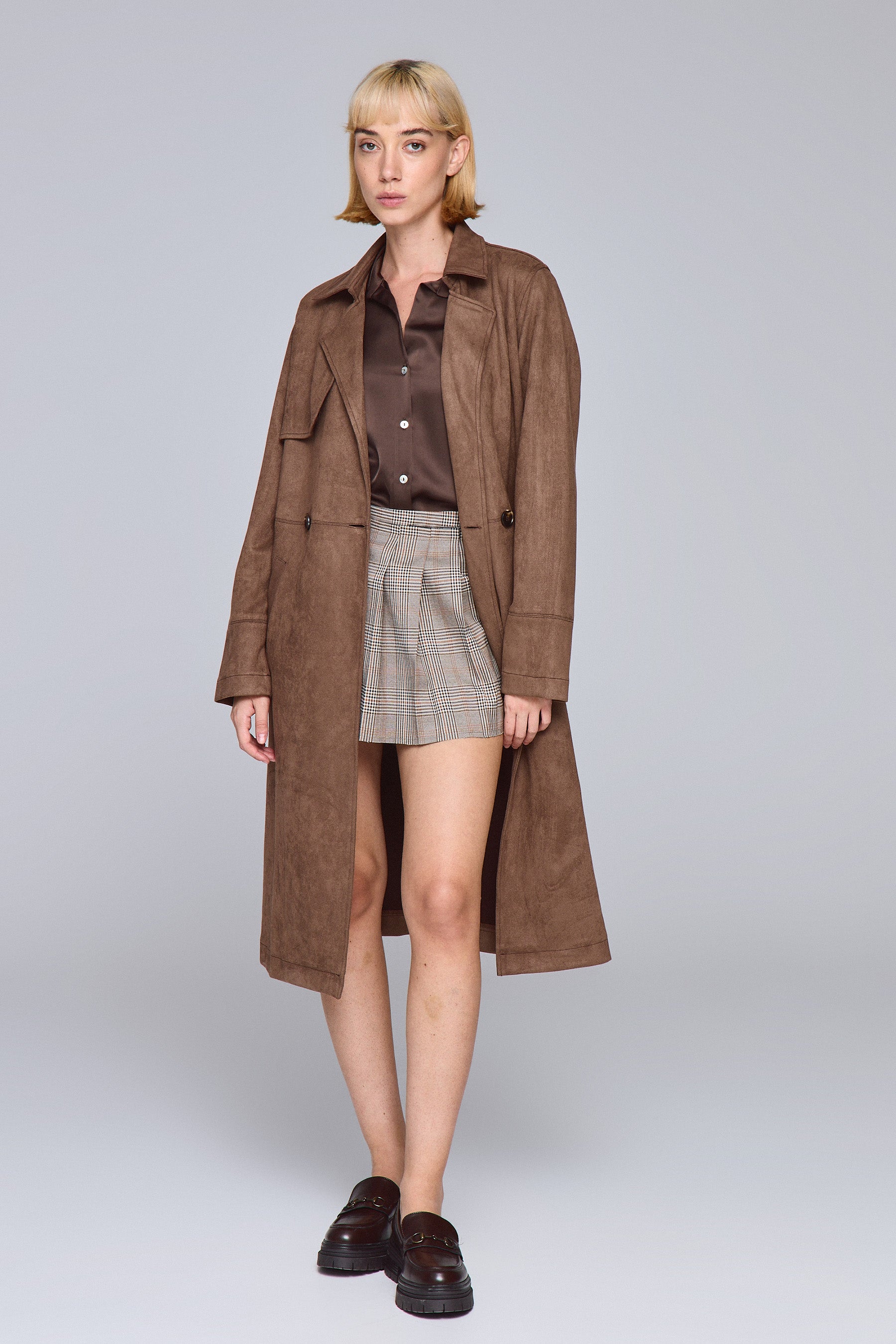 ג'קט טרנץ' זמש ארוך