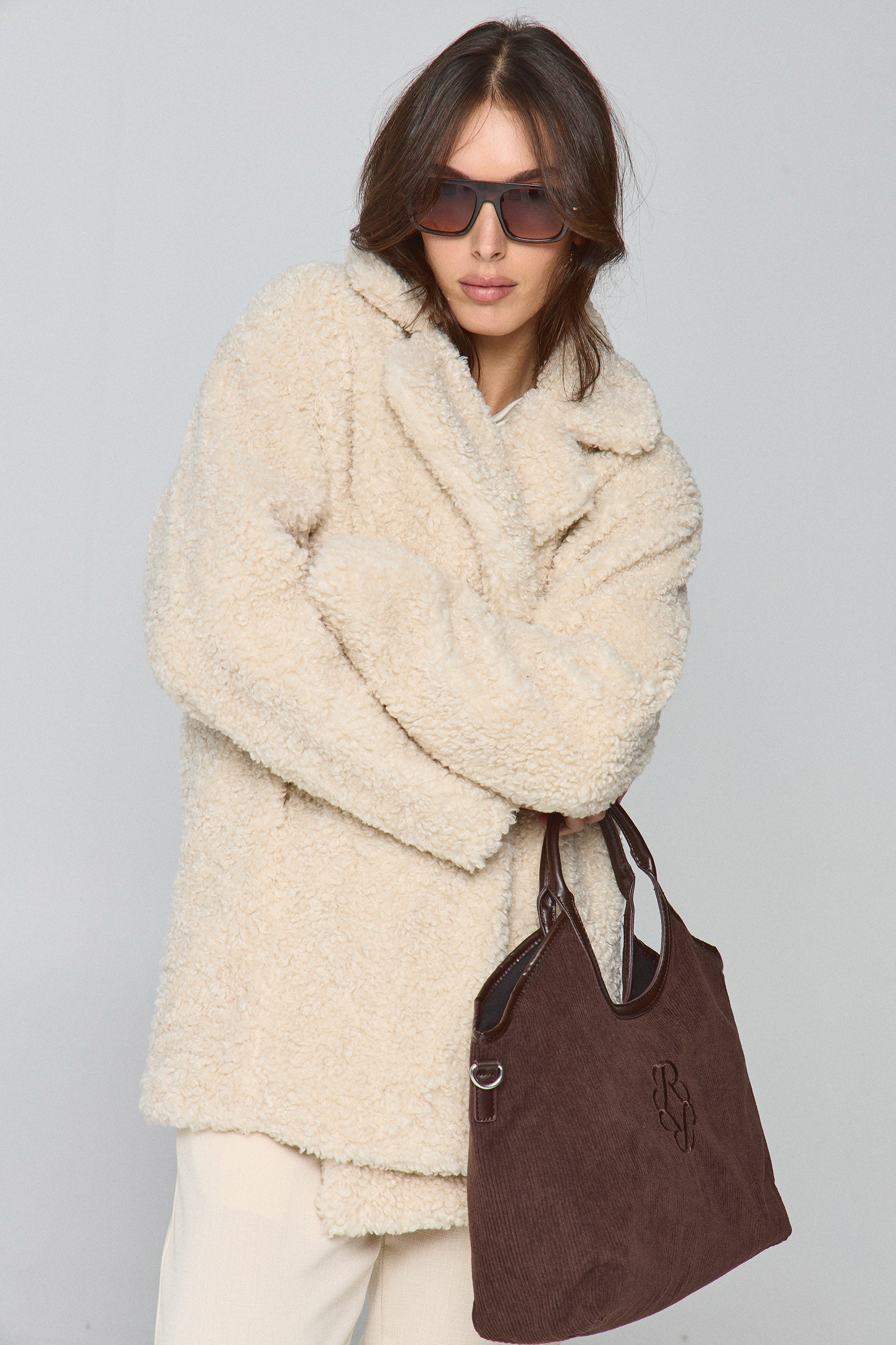 מעיל טדי ארוך