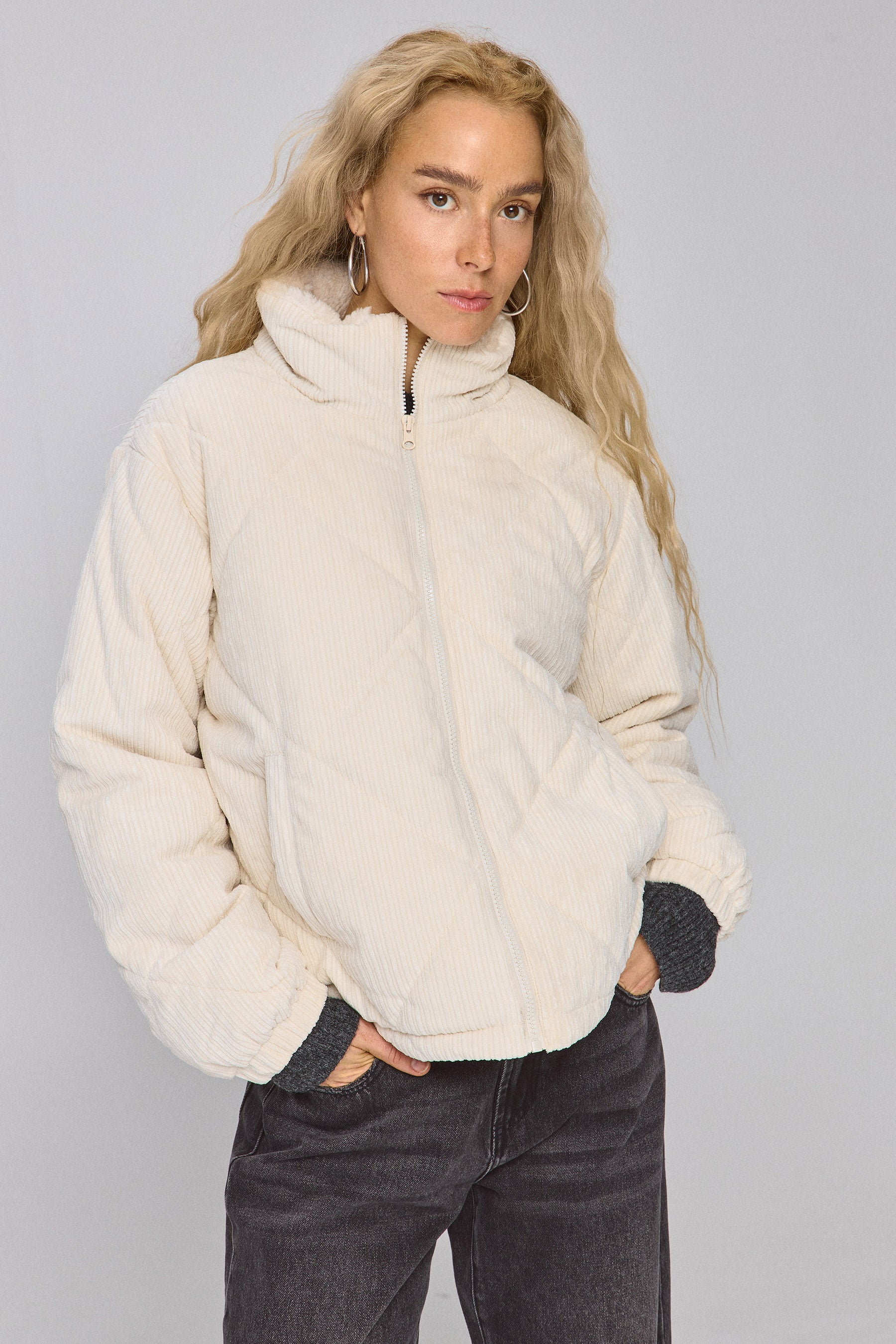 מעיל קורדרוי קווילט