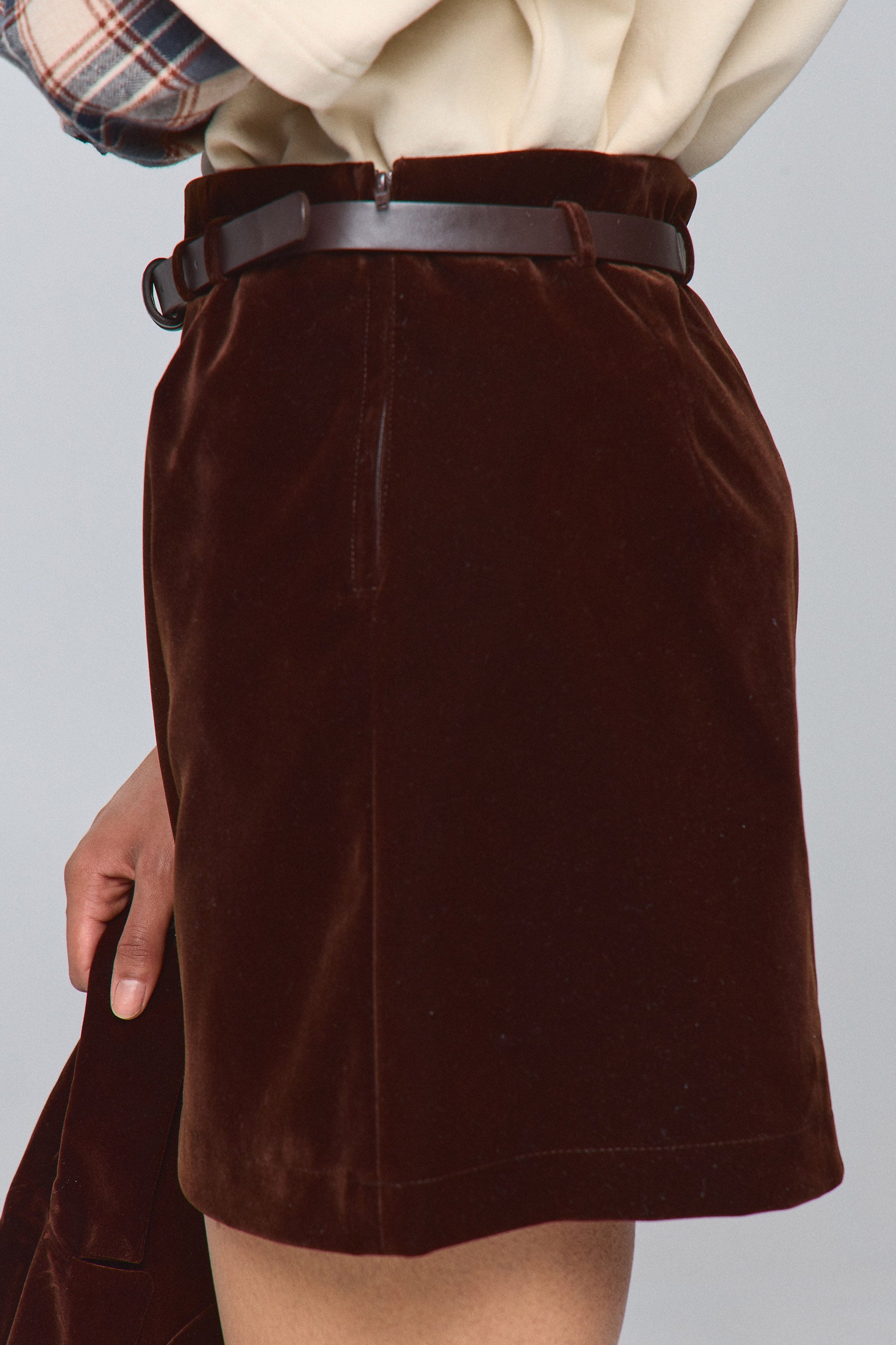 חצאית קטיפה סט