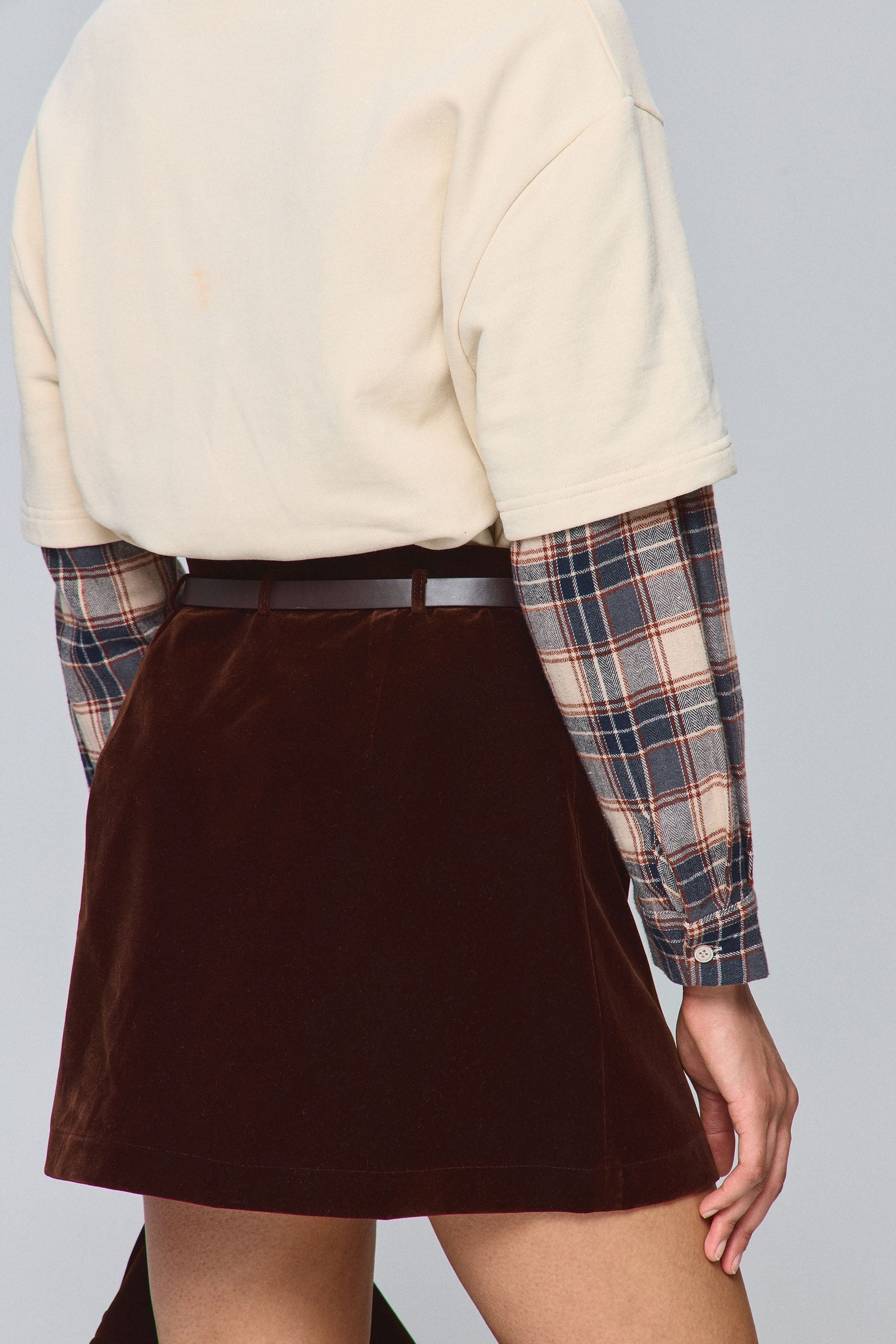 חצאית קטיפה סט