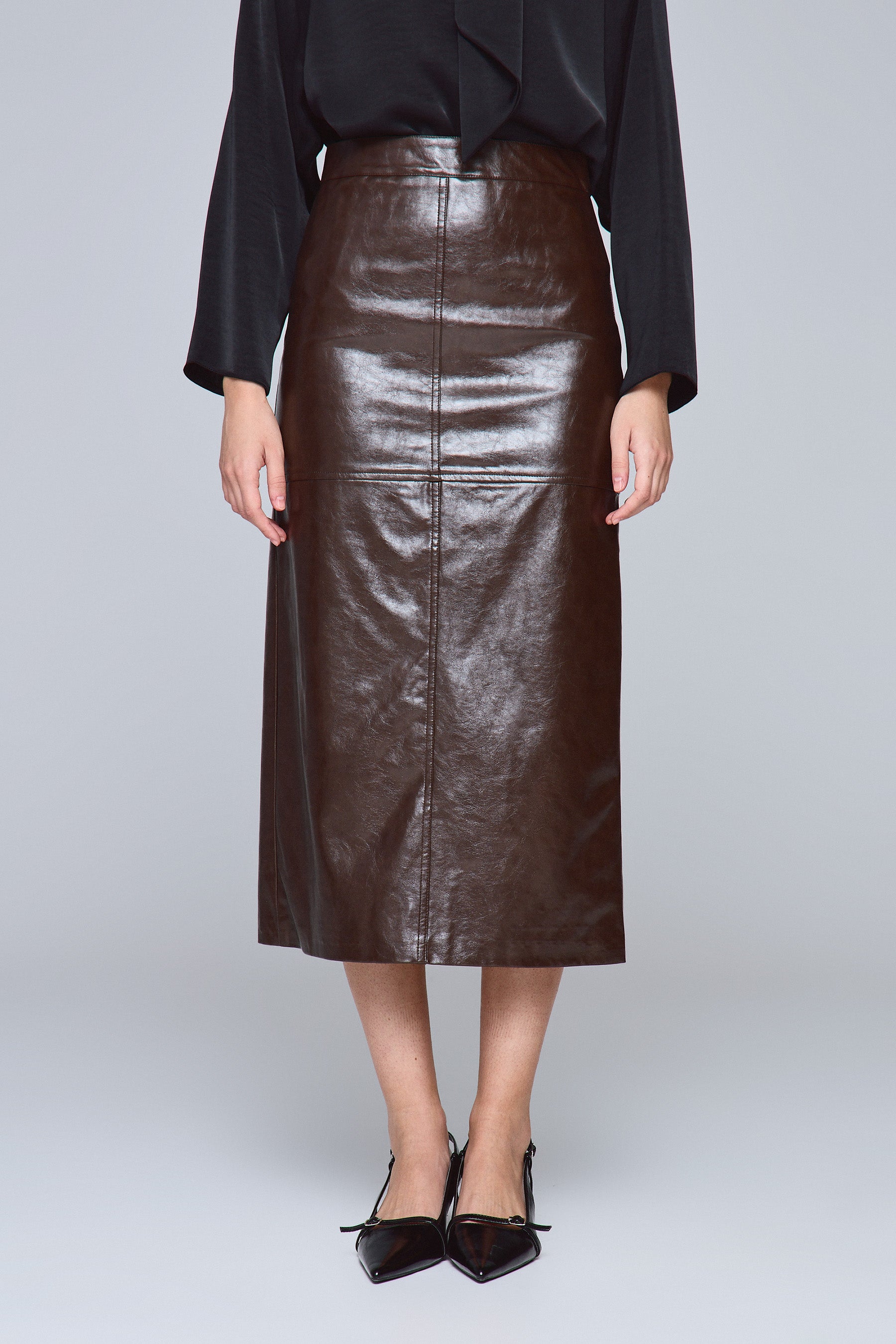 חצאית PU שליץ