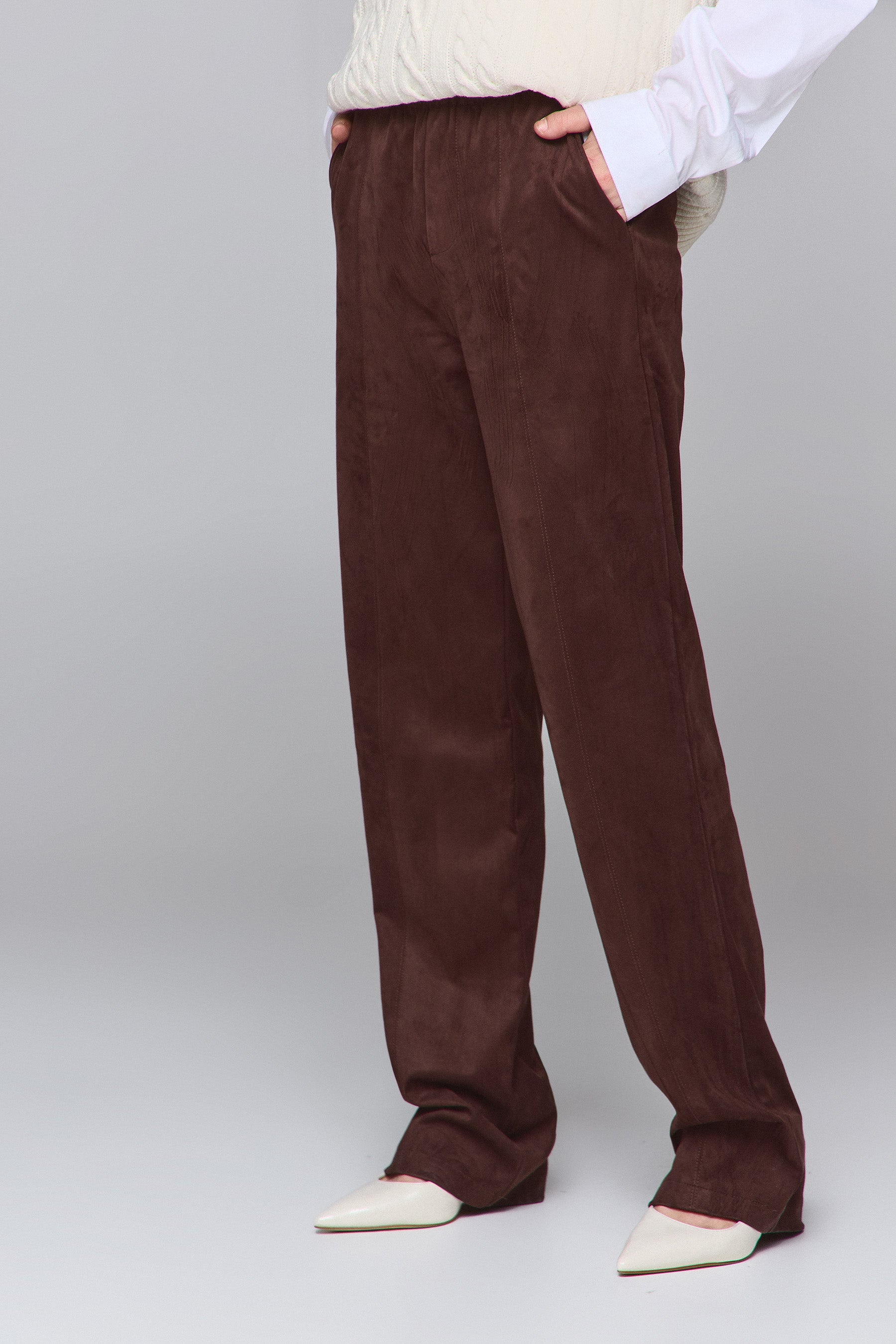 מכנס זמש סט