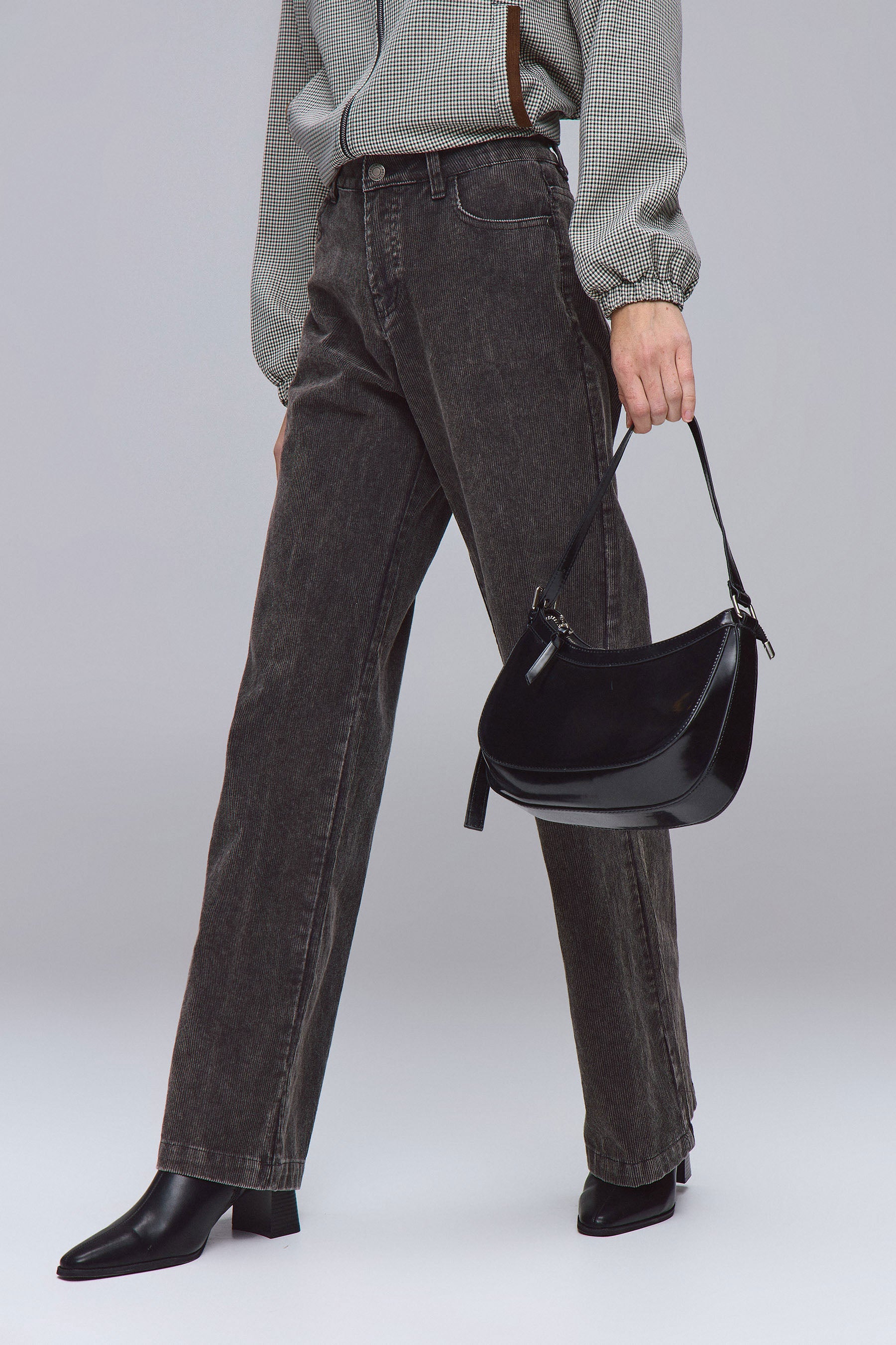 מכנס קורדרוי שטוף לוז