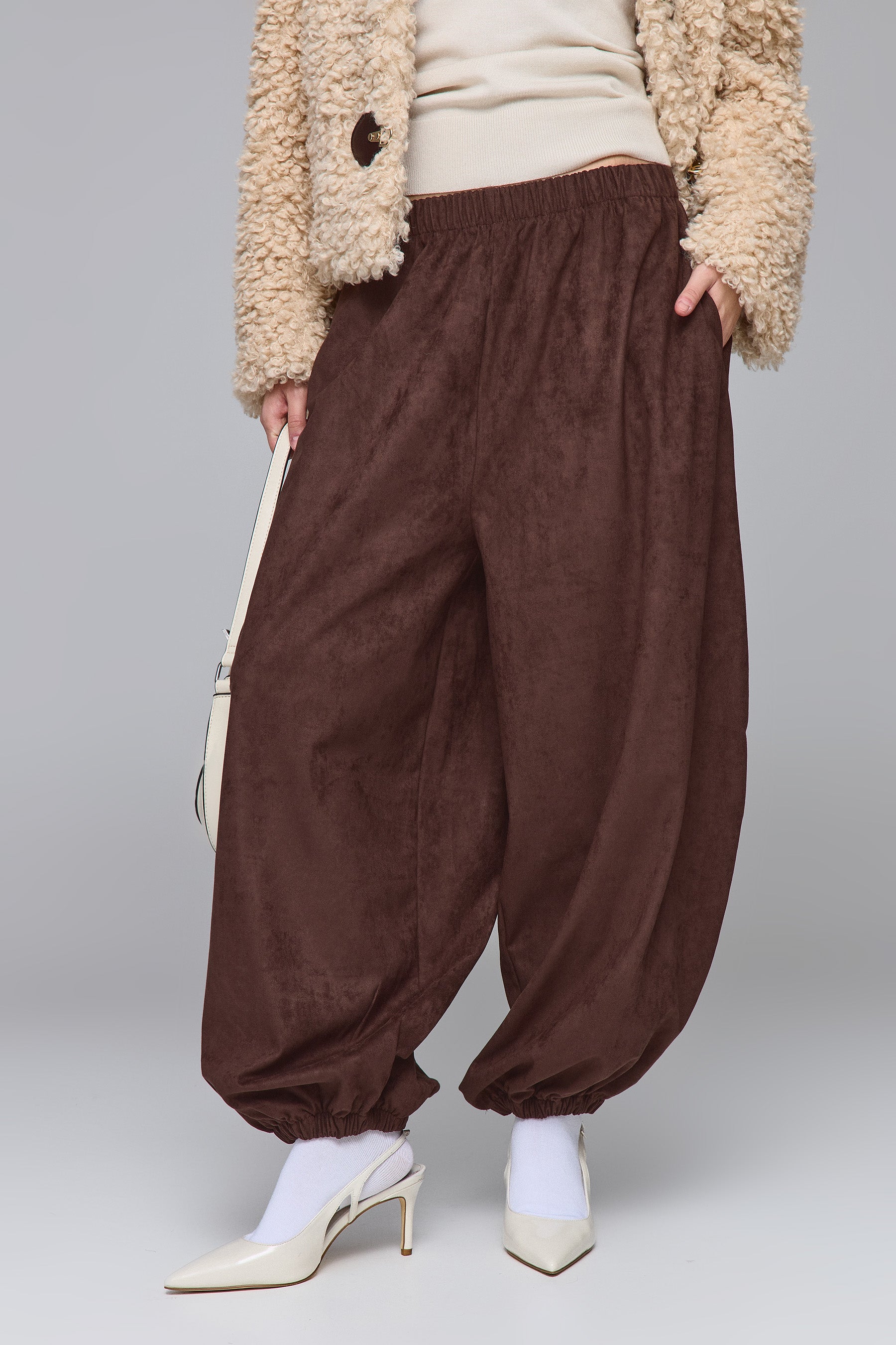 מכנס בלון סוויד