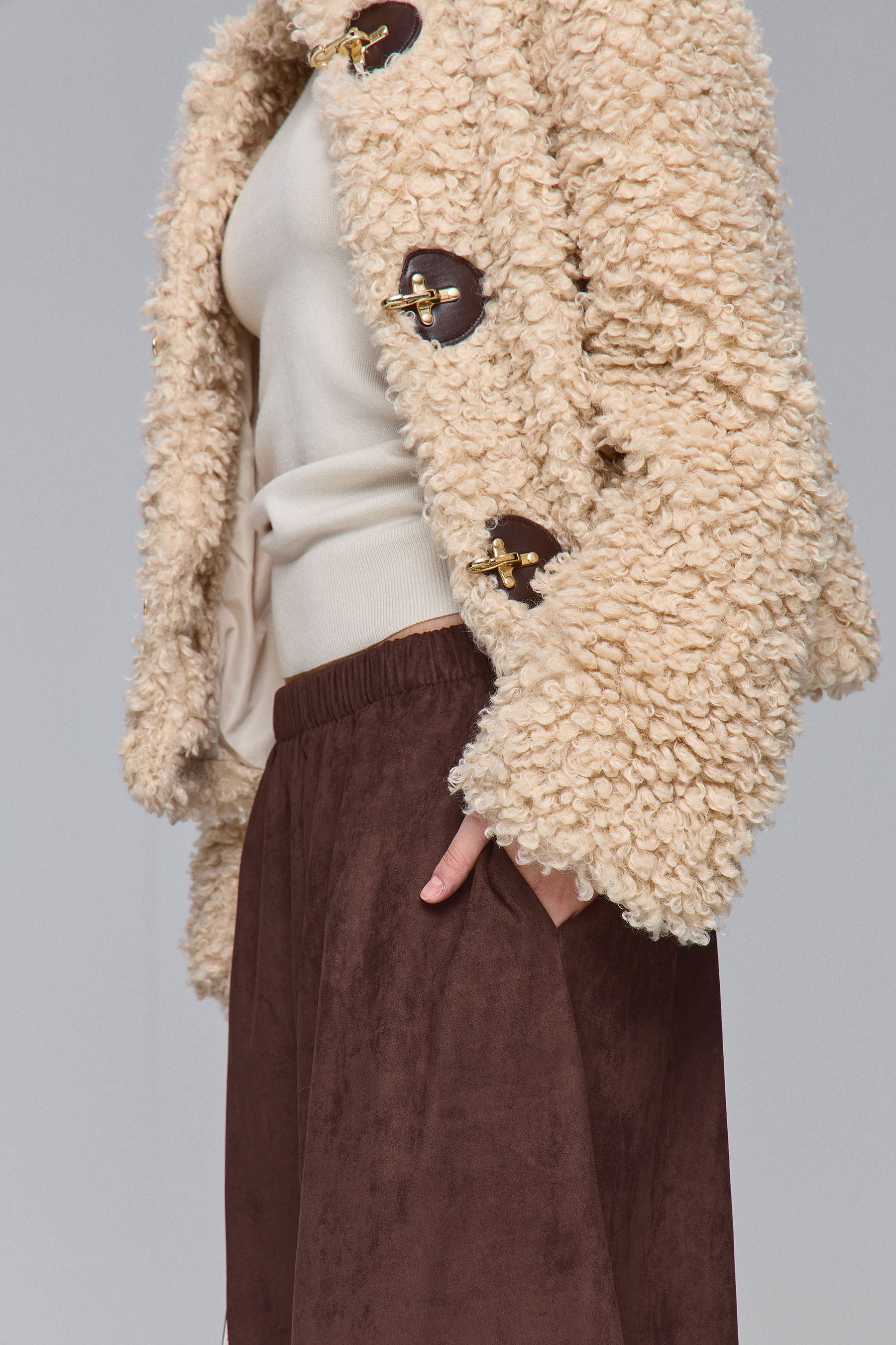 מכנס בלון סוויד