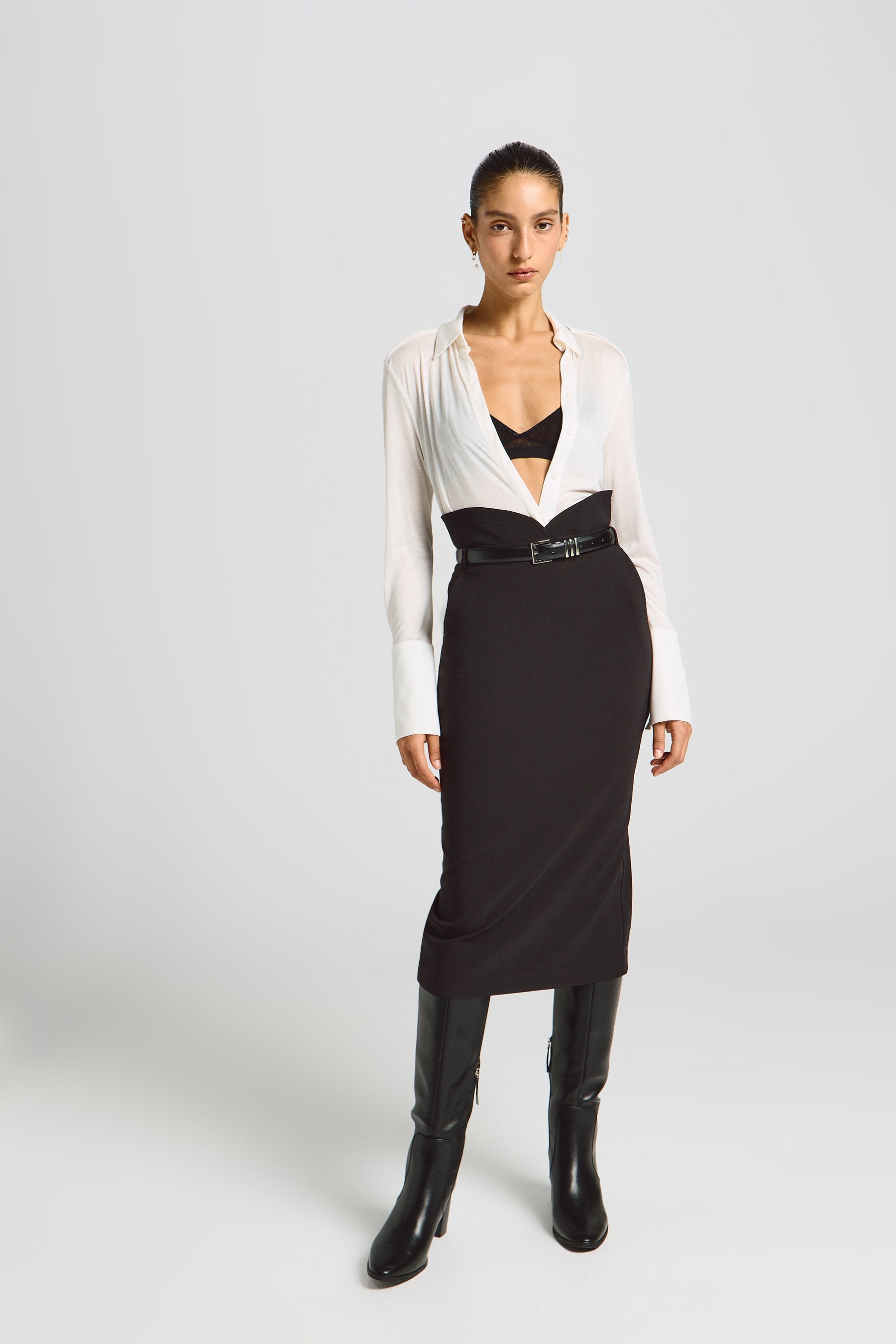 חולצה מכופתרת לייקרה