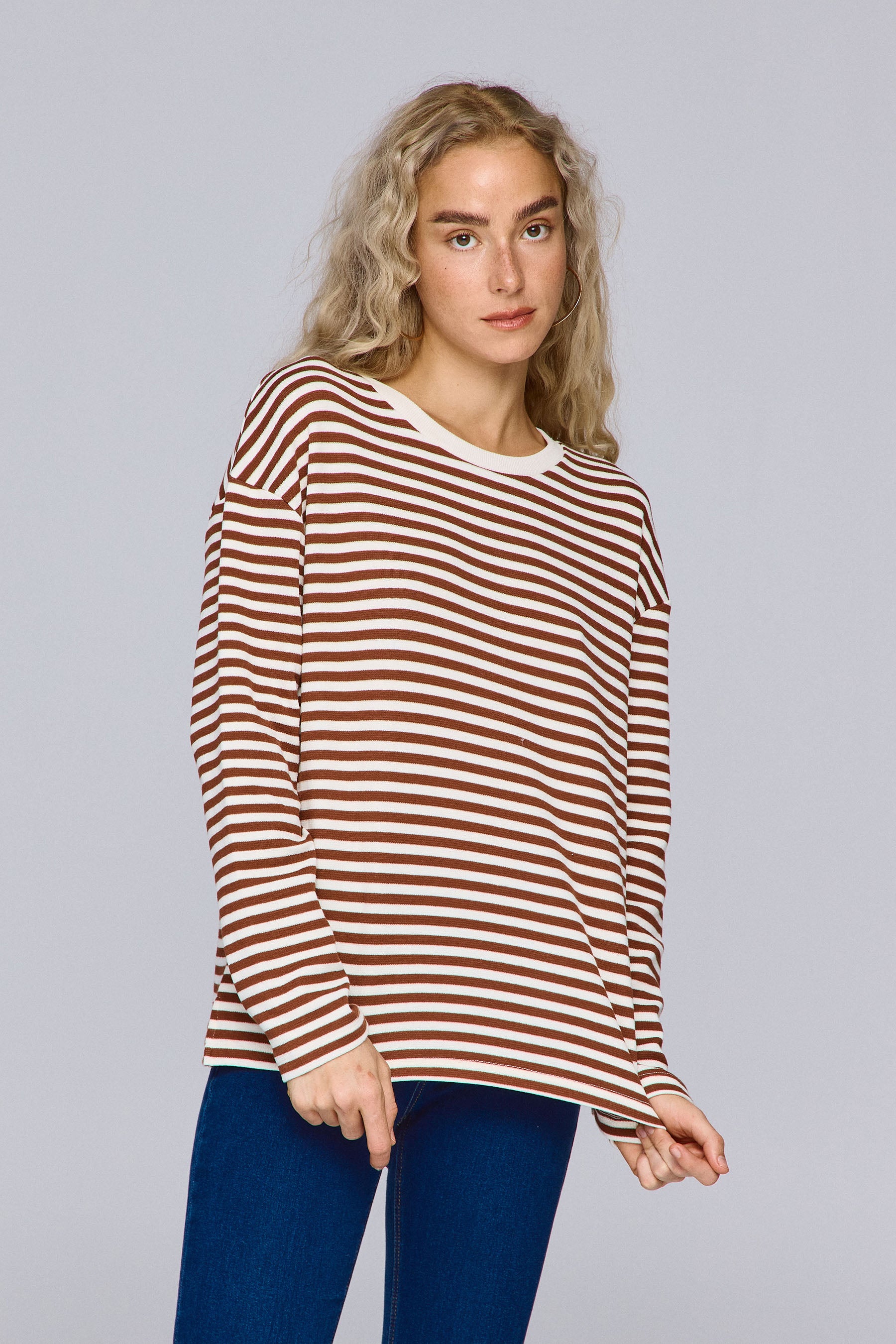 חולצת סטרייפס דרו