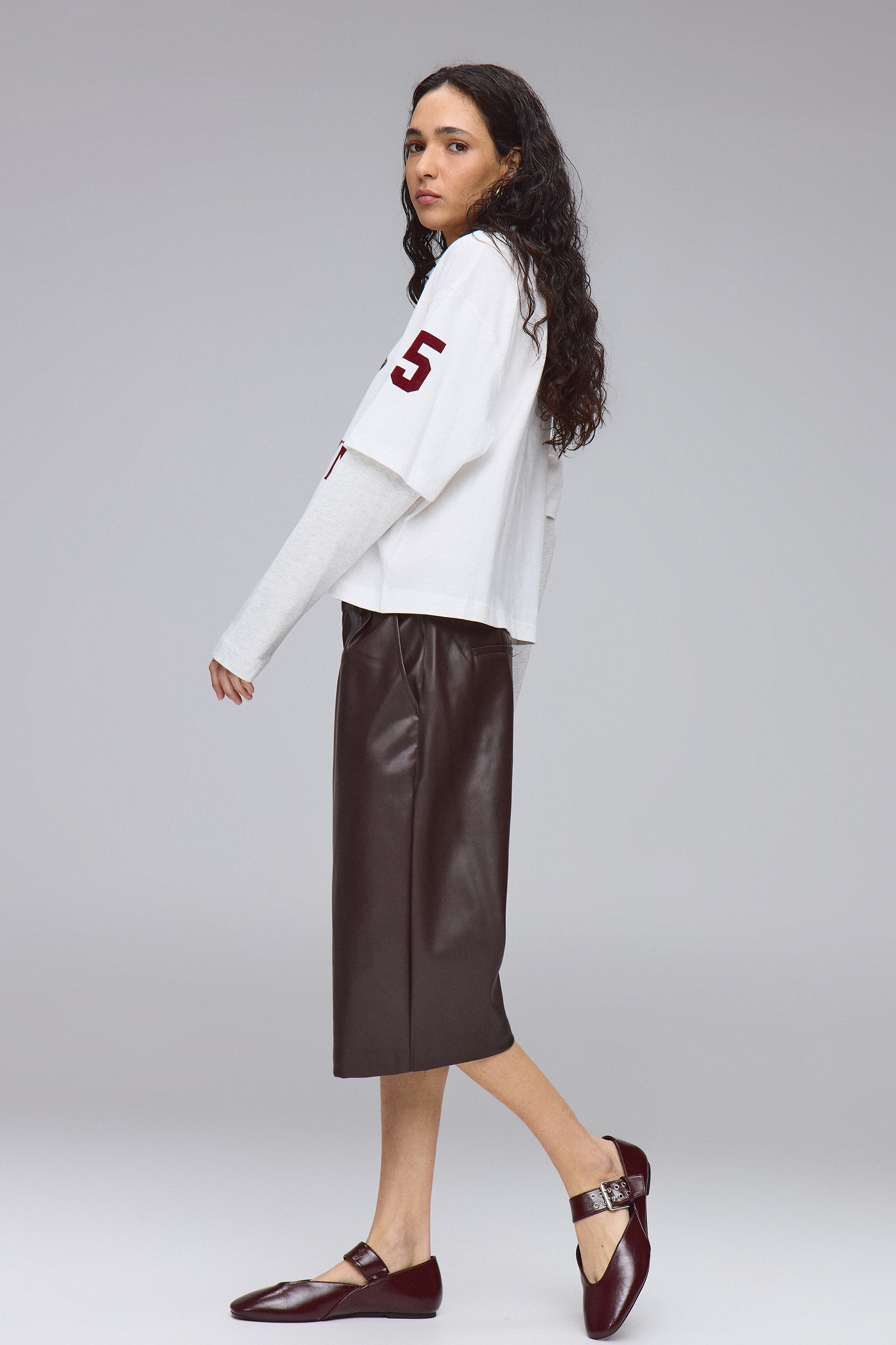 חולצת ברוקלין שרוול כפול