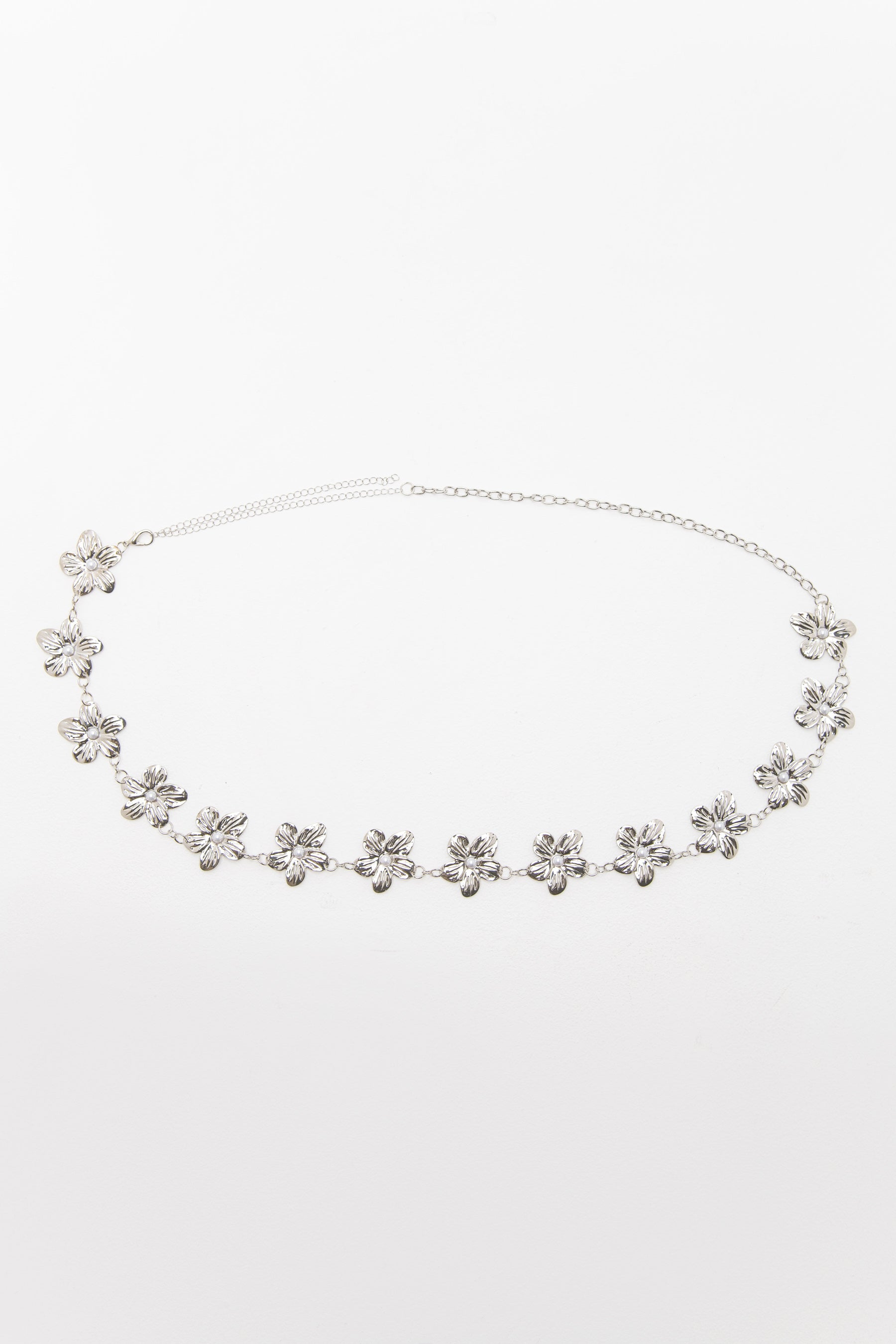 חגורת שרשרת מטאלית פלורה