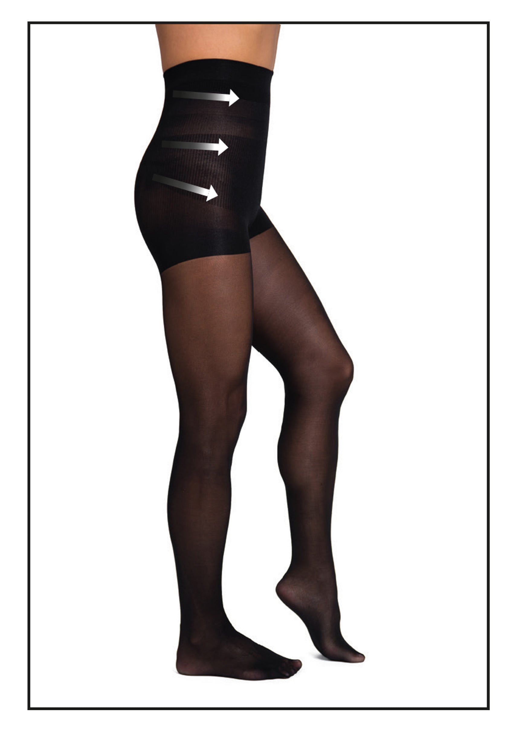 40D גרביון מחטב שחור