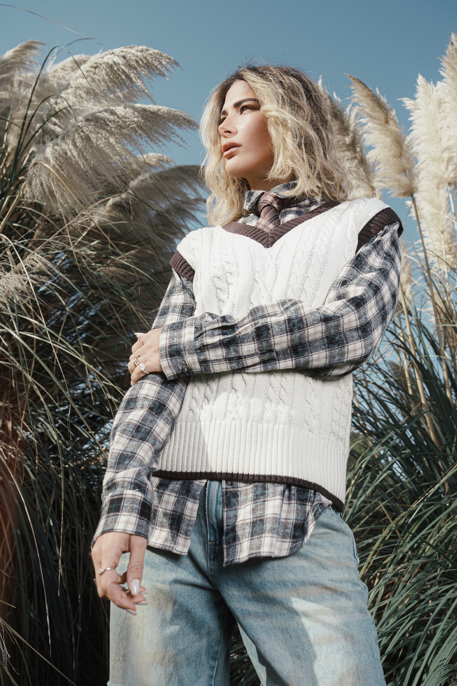 סריג אפודה קונטור