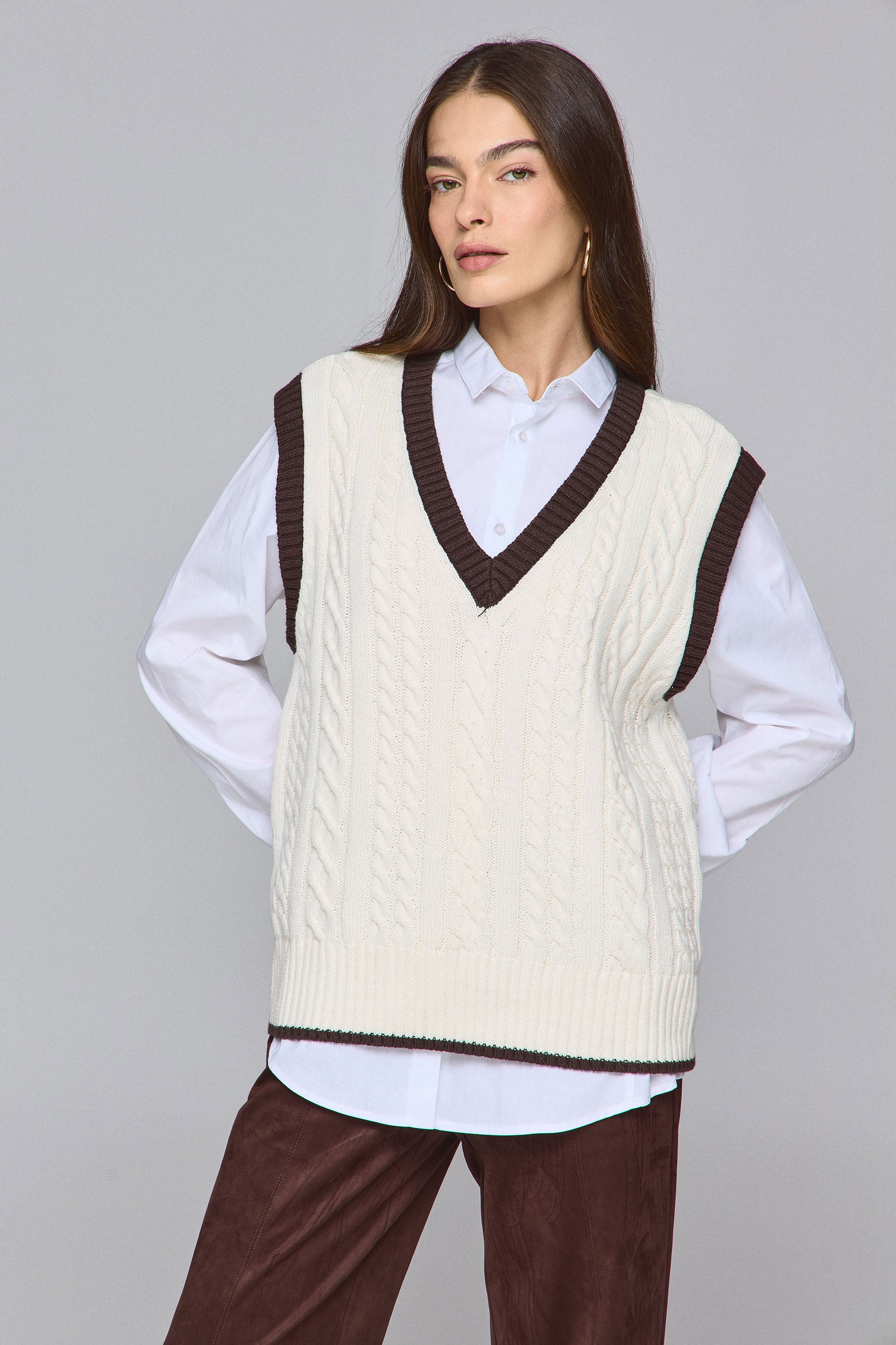 סריג אפודה קונטור