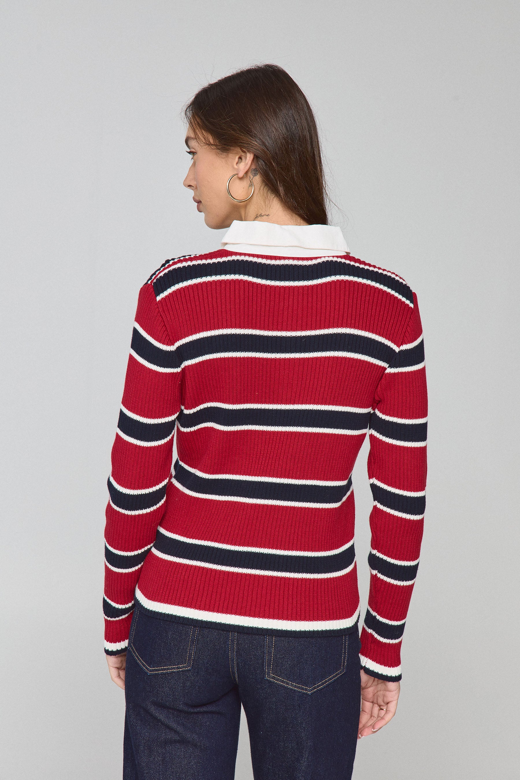 סריג פולו פסים