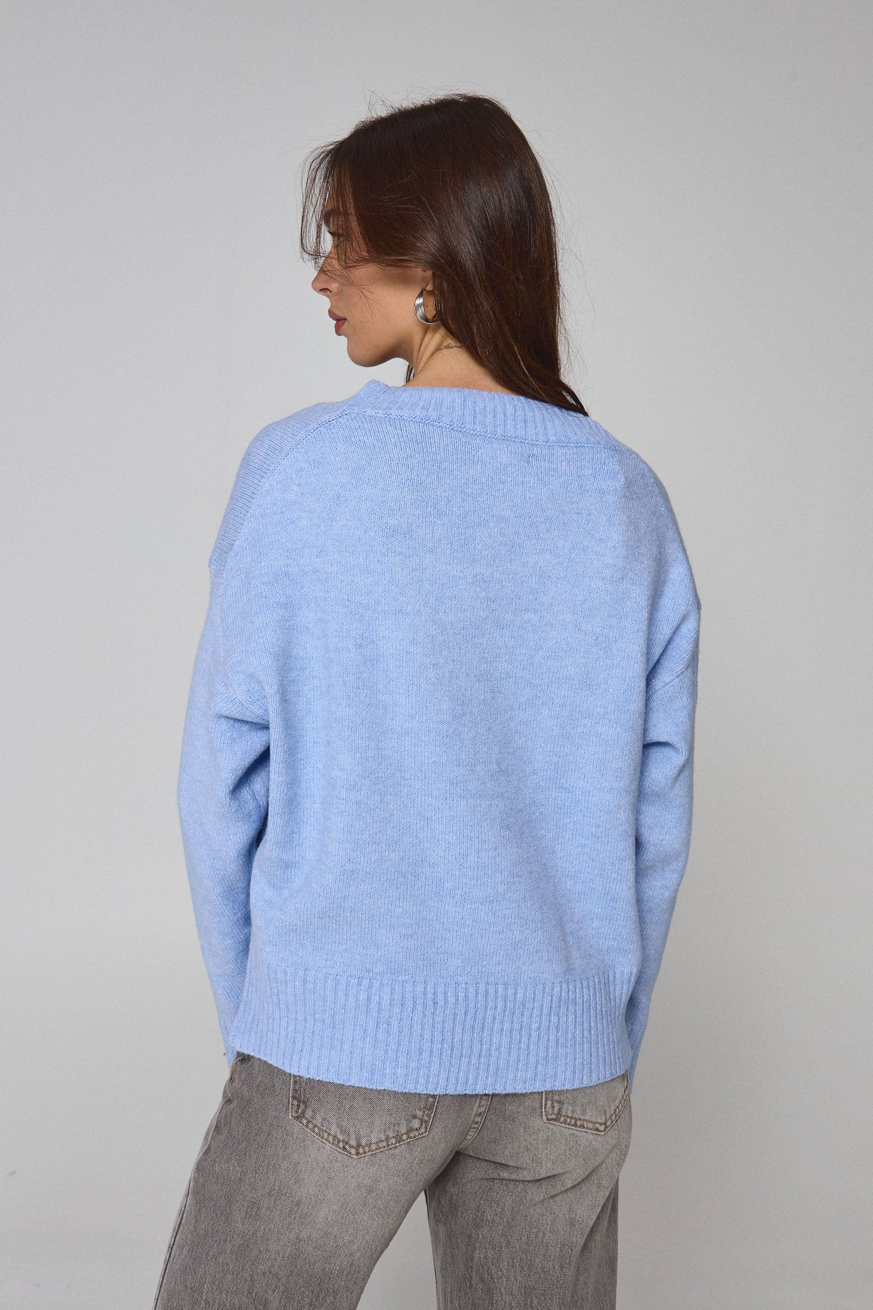 סריג עבה וי