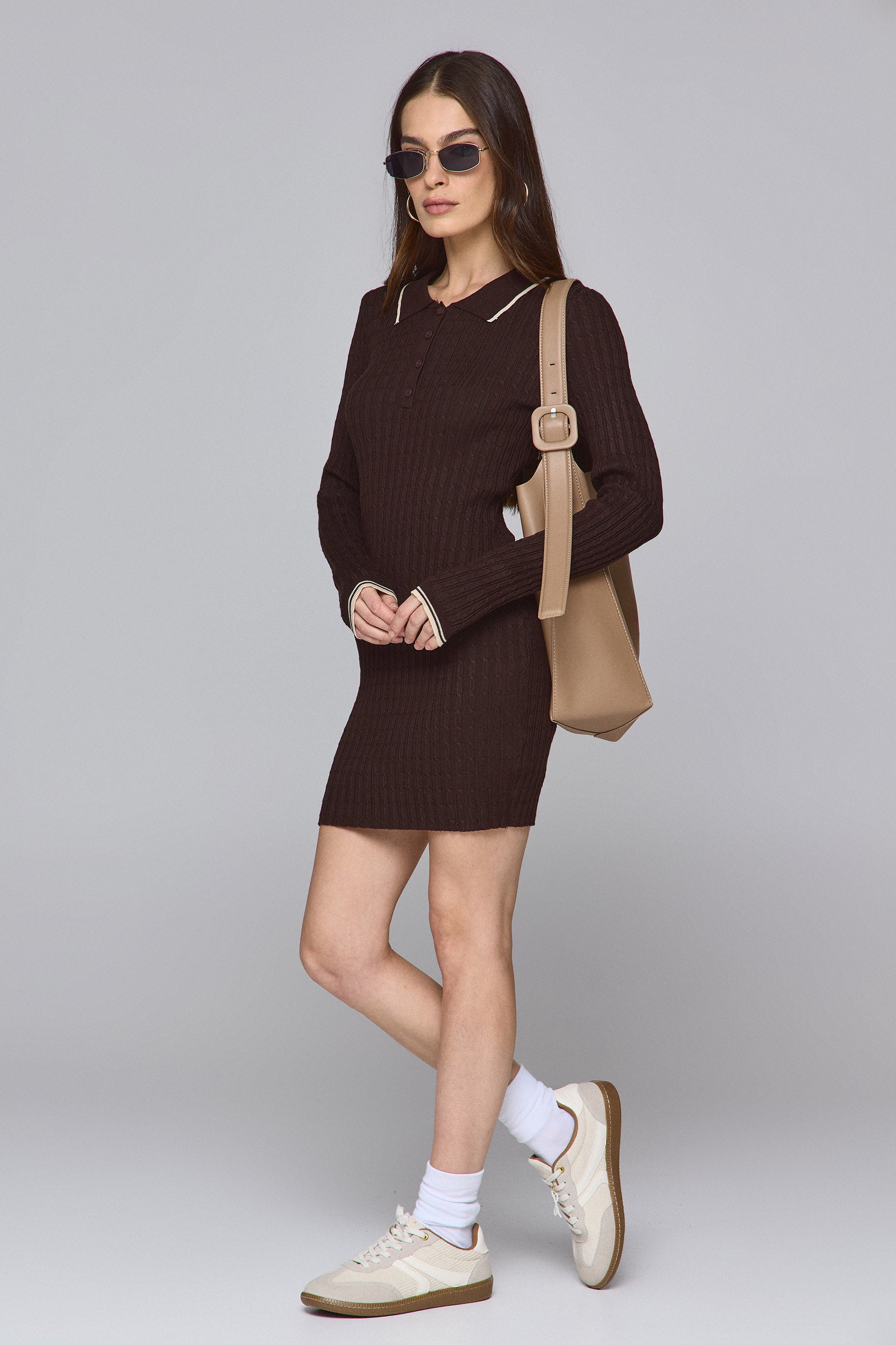 שמלה סרוגה פולו