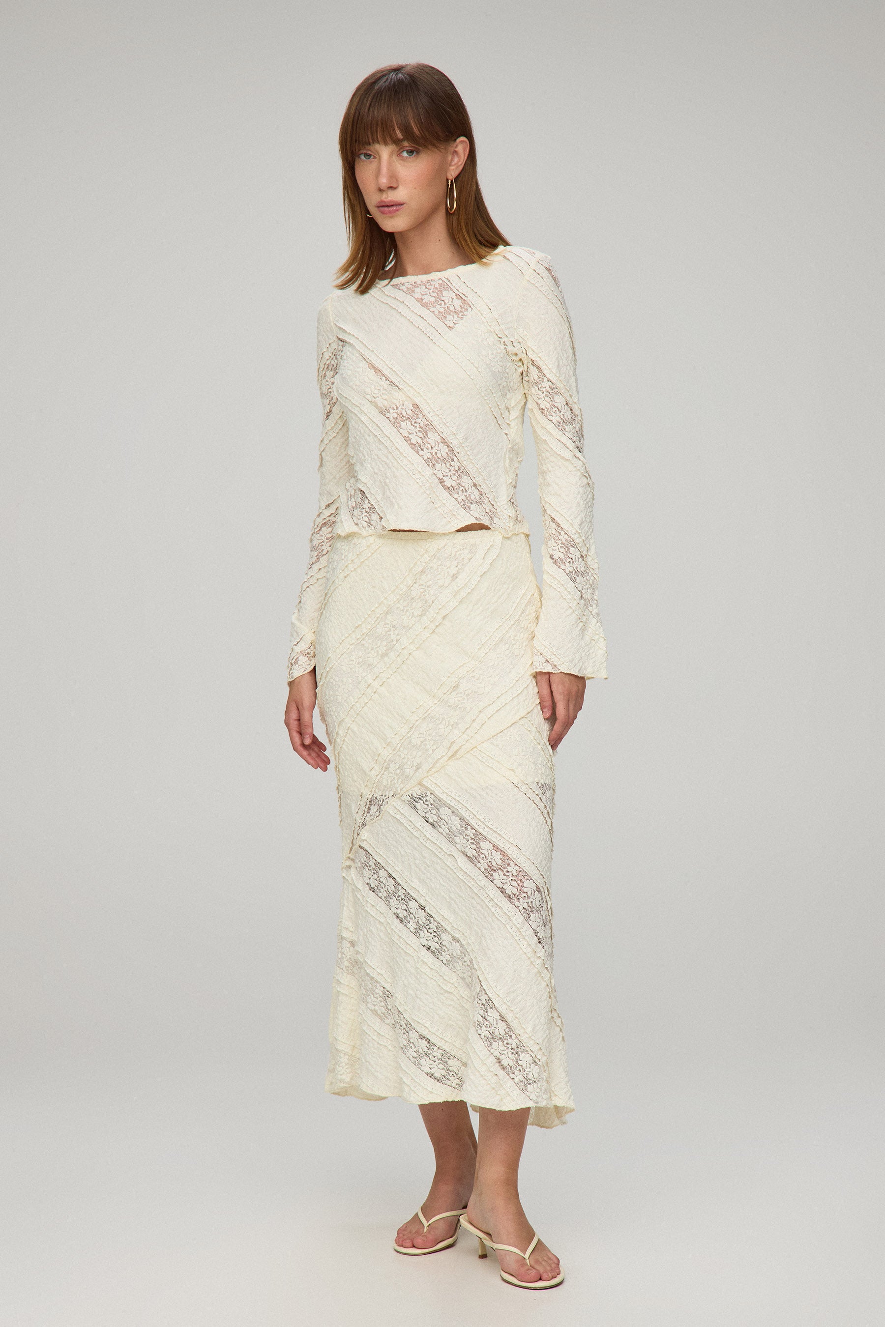 חצאית קרושה אלכסון סט