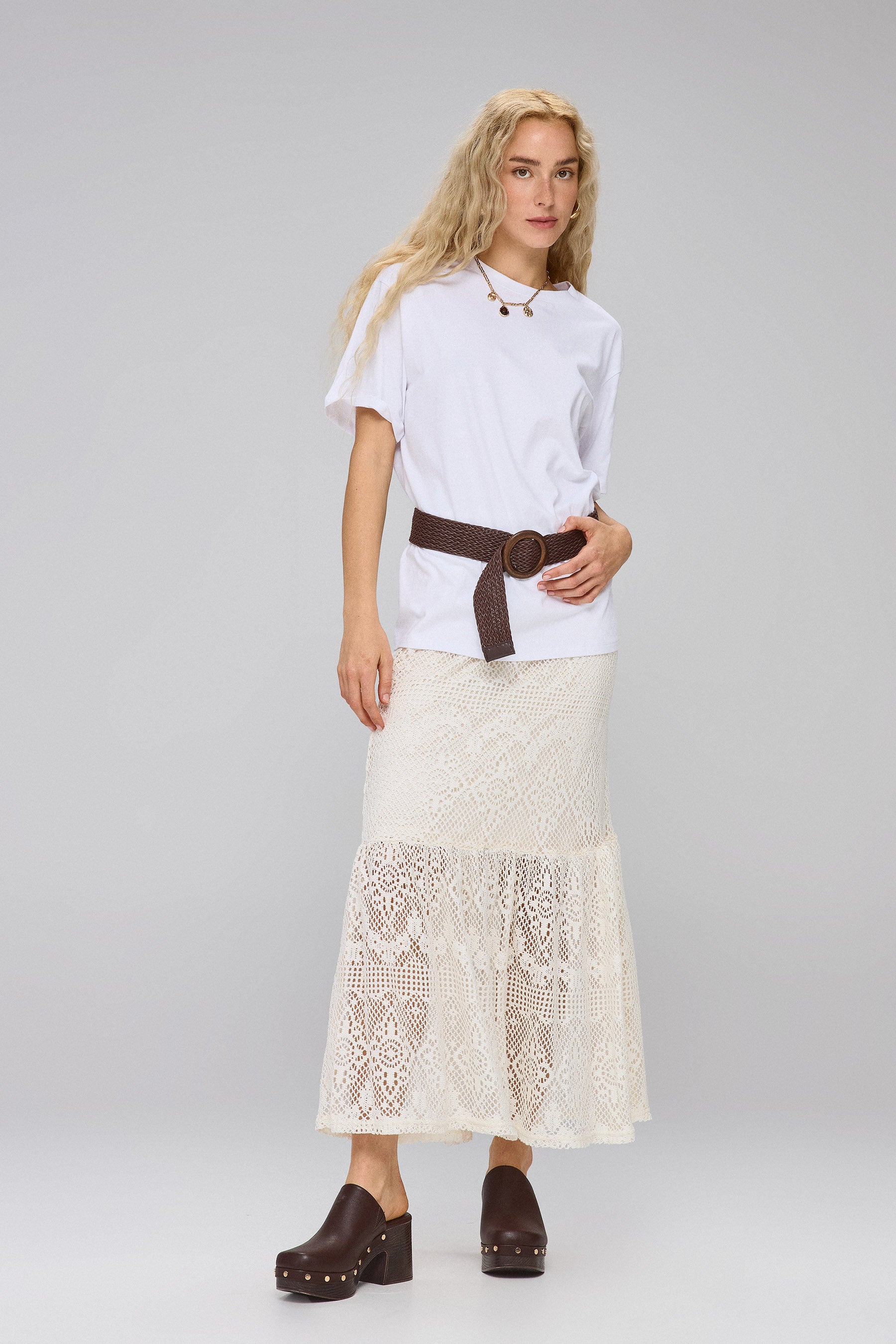 חצאית מקסי קרושה