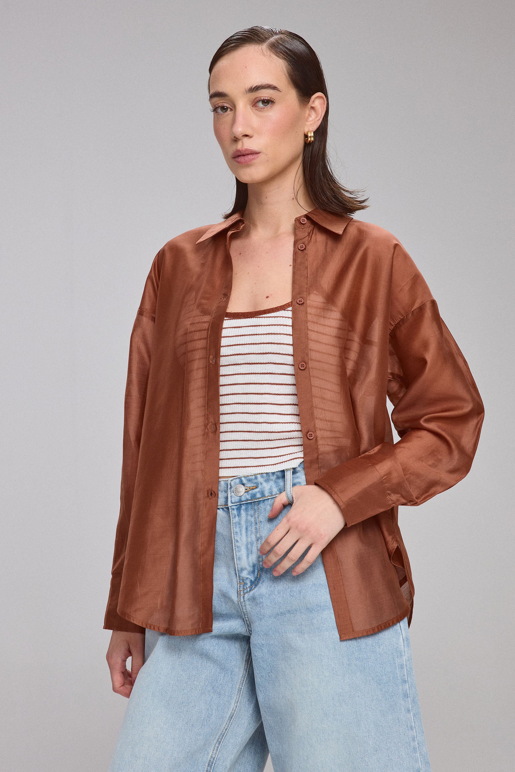 מכופתרת שקופה סט