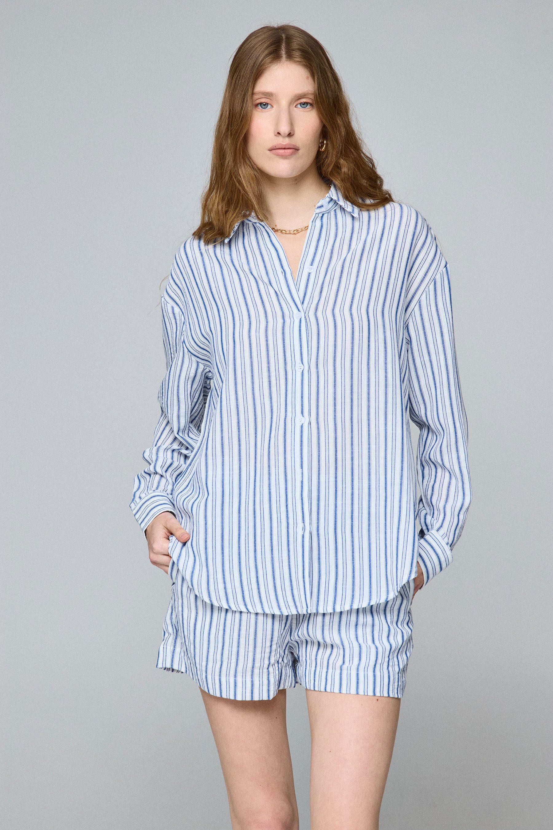 חולצה פסים קפרי סט