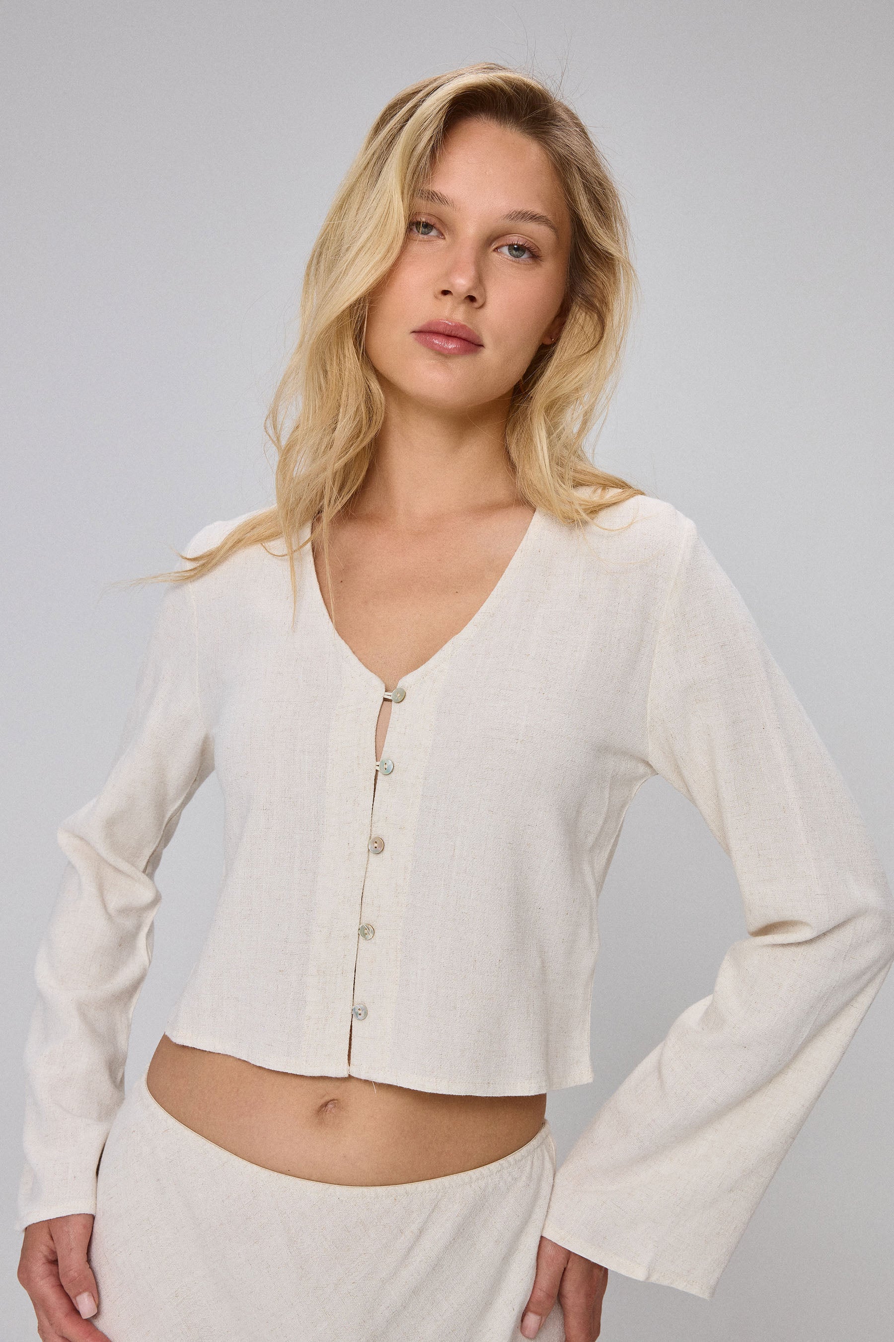 חולצת סיישל כפתורים סט