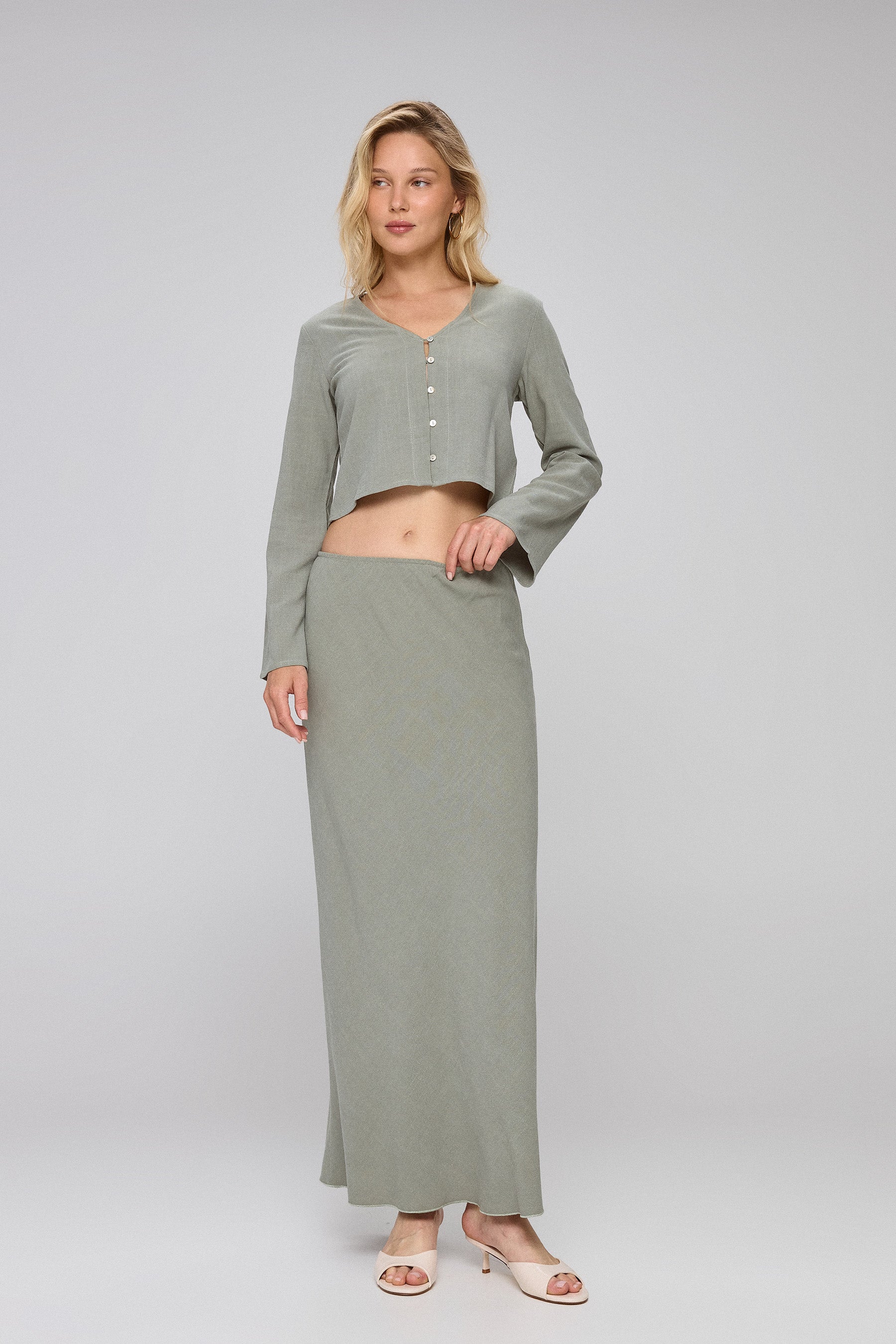 חולצת סיישל כפתורים סט