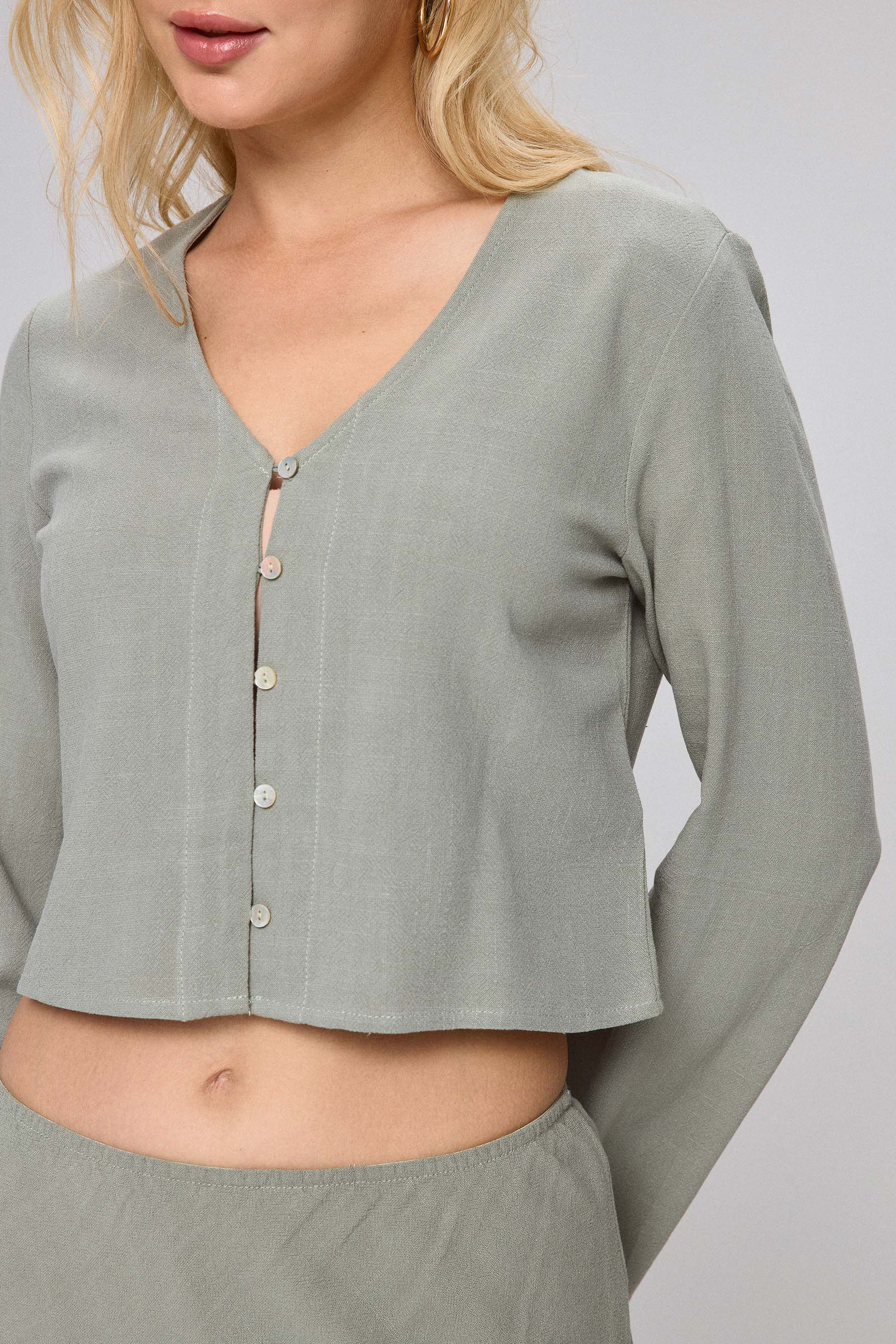 חולצת סיישל כפתורים סט