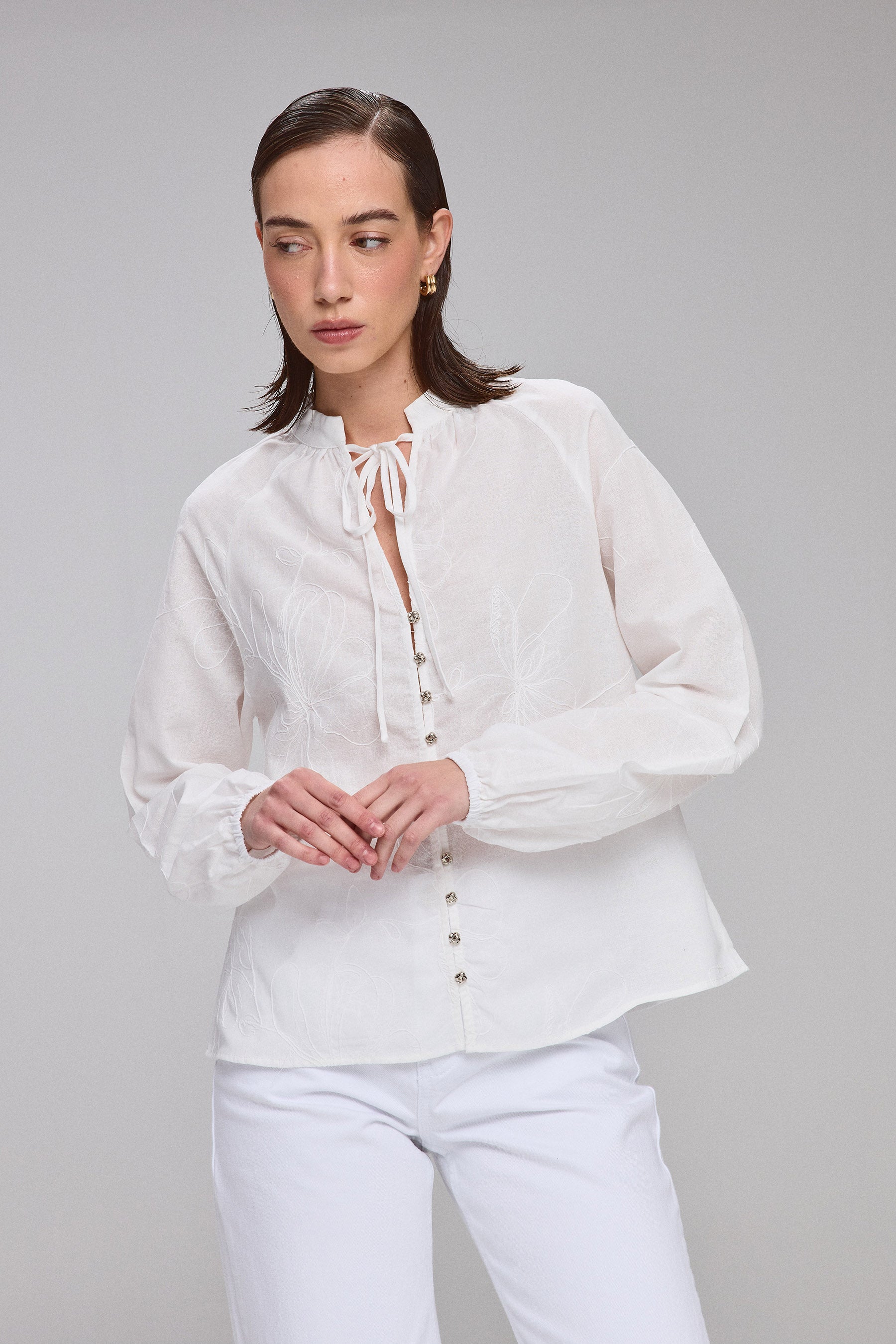 חולצת רגלן טקסטורה